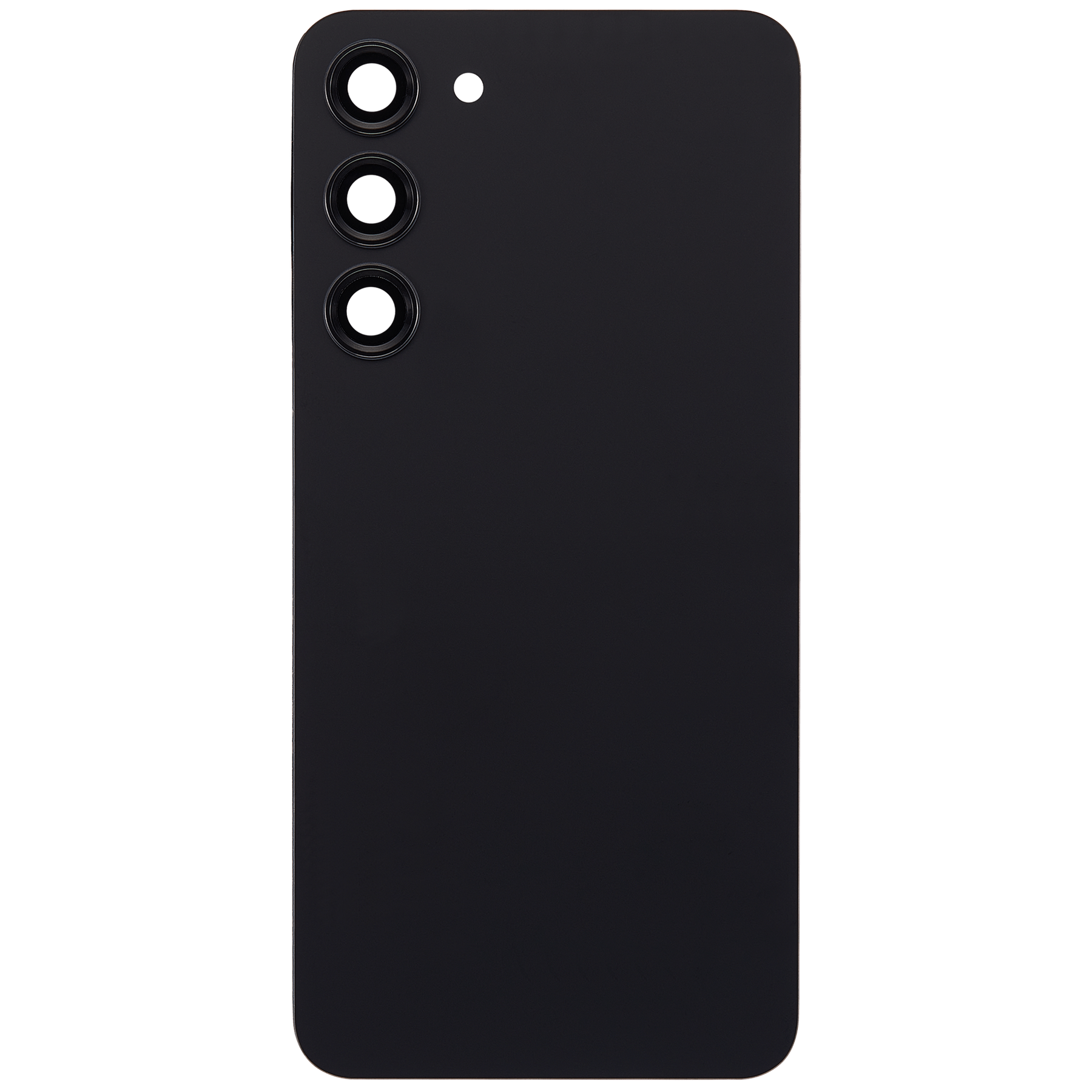 Back Cover Glass With Camera Lens Replacement Compatible For Samsung Galaxy S23 Plus 5G (No Logo) (Vemake) (Phantom Black)