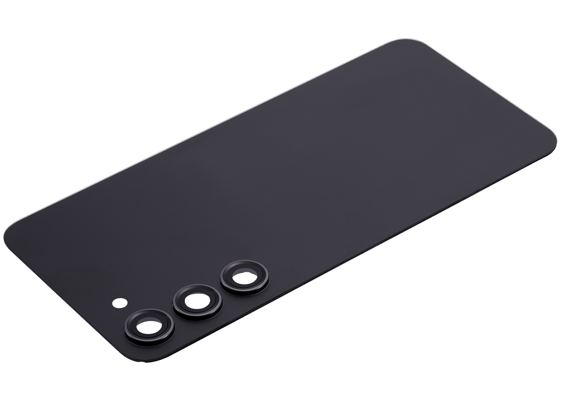 Back Cover Glass With Camera Lens Replacement Compatible For Samsung Galaxy S23 Plus 5G (No Logo) (Vemake) (Phantom Black)