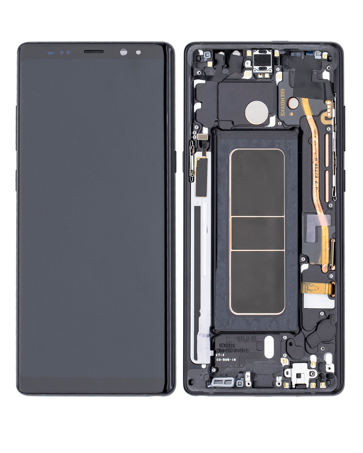 Replacement OLED Assembly With Frame Compatible For Samsung Galaxy Note 8 (Blemish: Grade D) (Midnight Black)