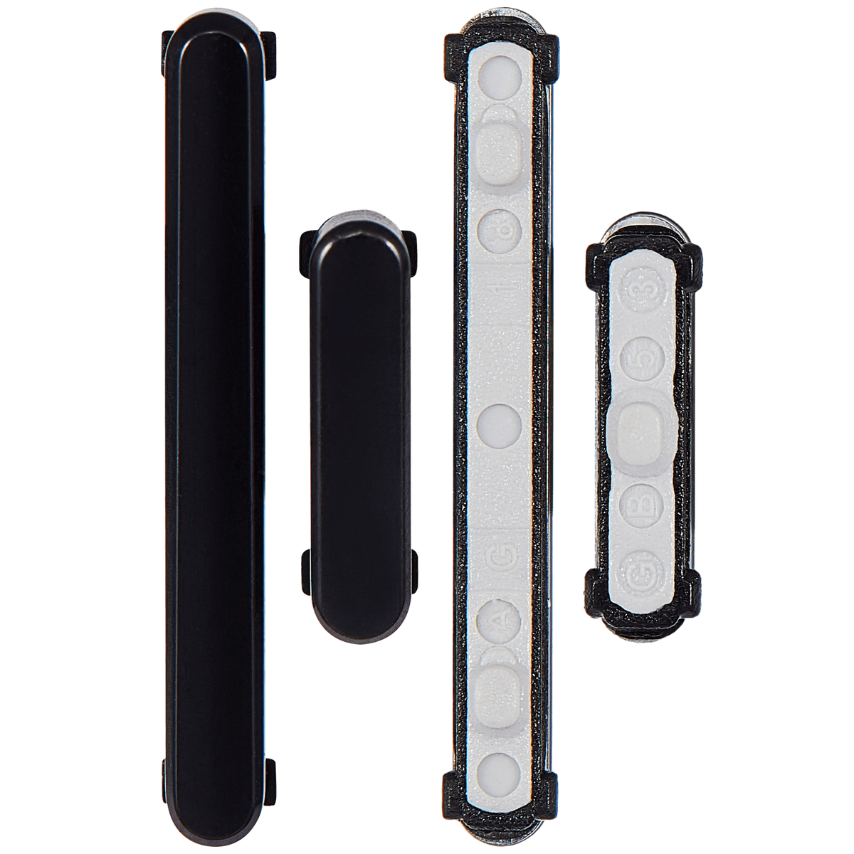 Hard Buttons (Power / Volume) Compatible For Samsung Galaxy S22 / S22 Plus  Replacement (Phantom Black)