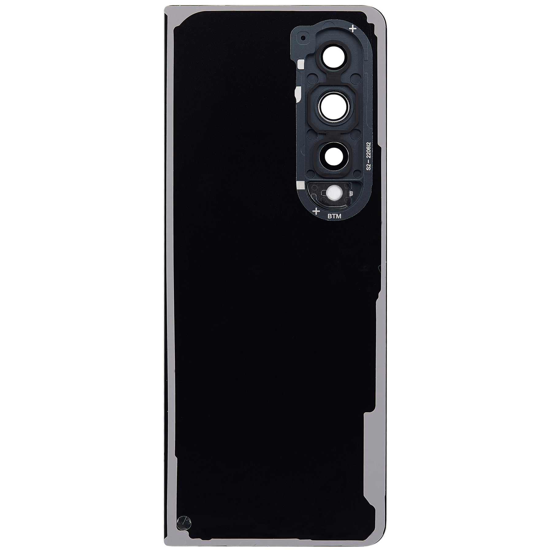 Back Cover Glass With Camera Lens Replacement Compatible For Samsung Galaxy Z Fold 4 (F936) (Graygreen)