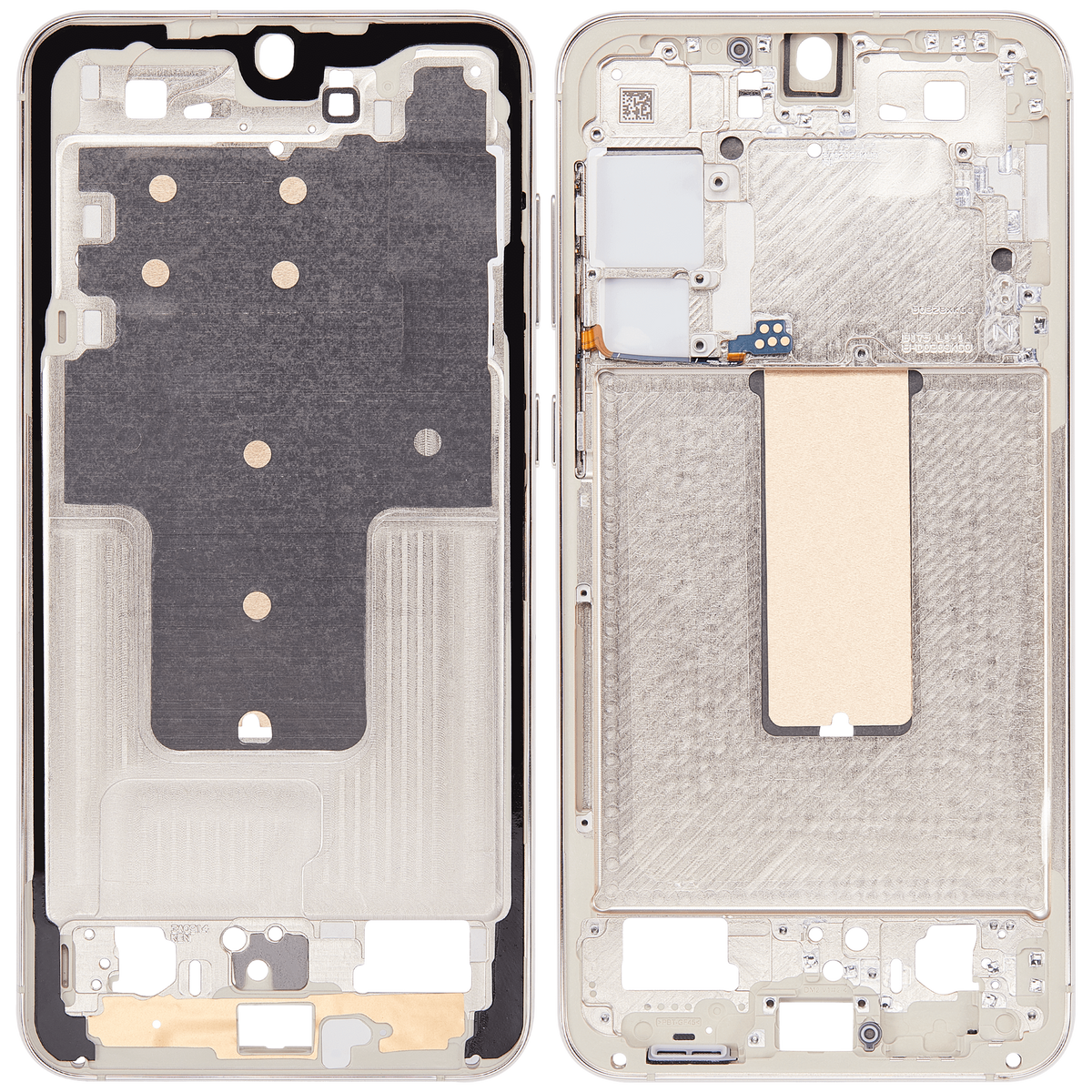 Mid-Frame Housing Compatible For Samsung Galaxy S23 Plus 5G Replacement(US & International Version) (Cream)