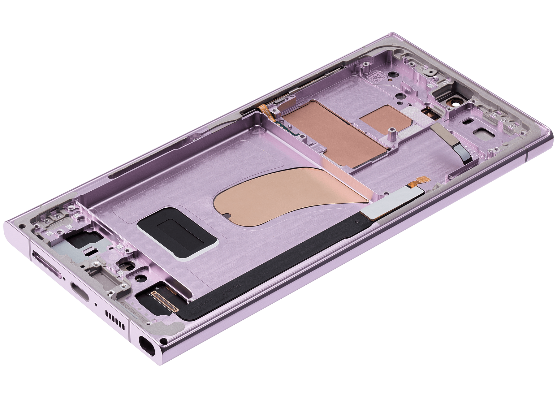 OLED Assembly With Frame Compatible For Samsung Galaxy S23 Ultra 5G Replacement(US & International) (Service Pack) (Lavender)