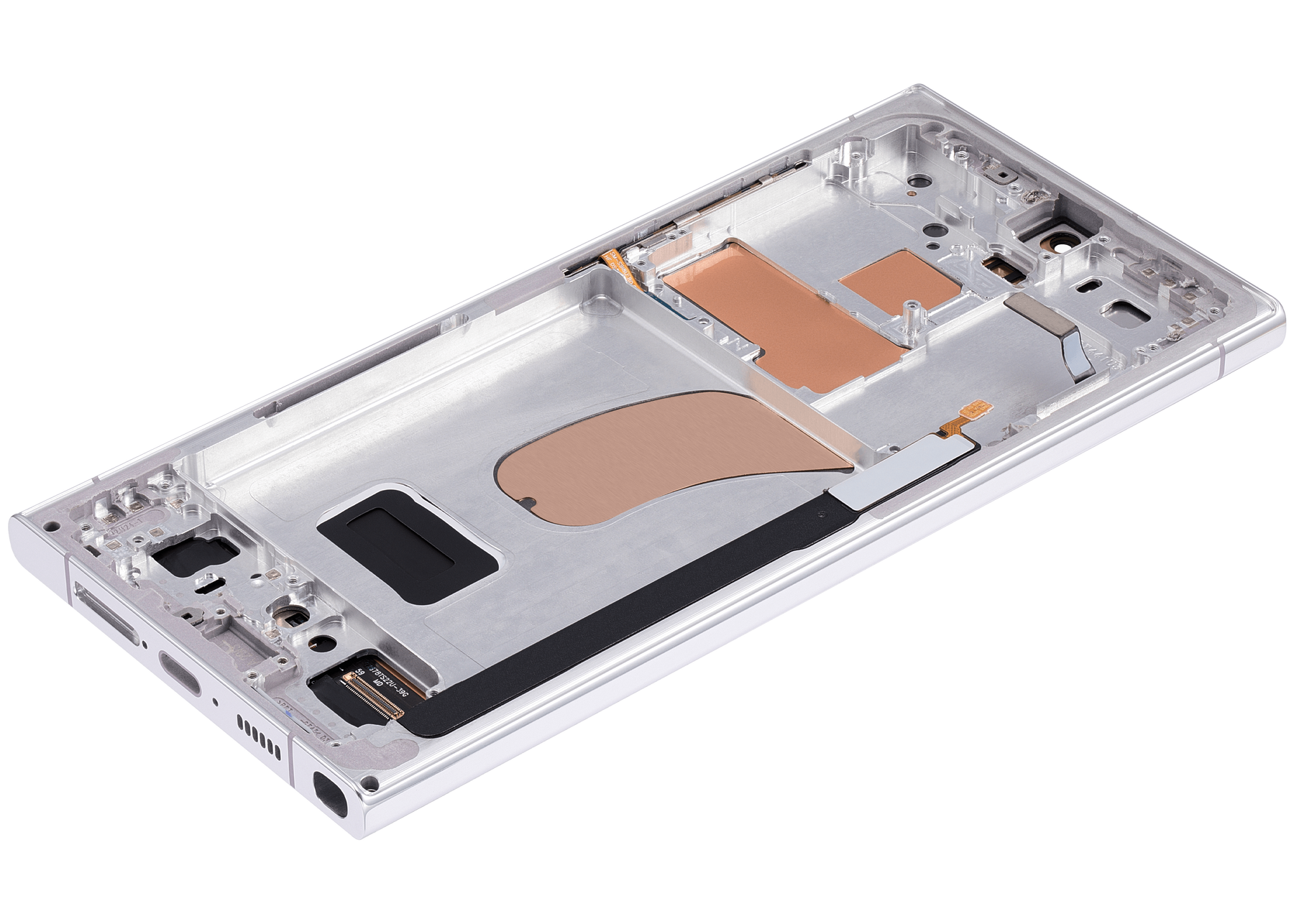 OLED Assembly With Frame Compatible For Samsung Galaxy S23 Ultra Replacement (US & International) (Vemake ) (Sky Blue)