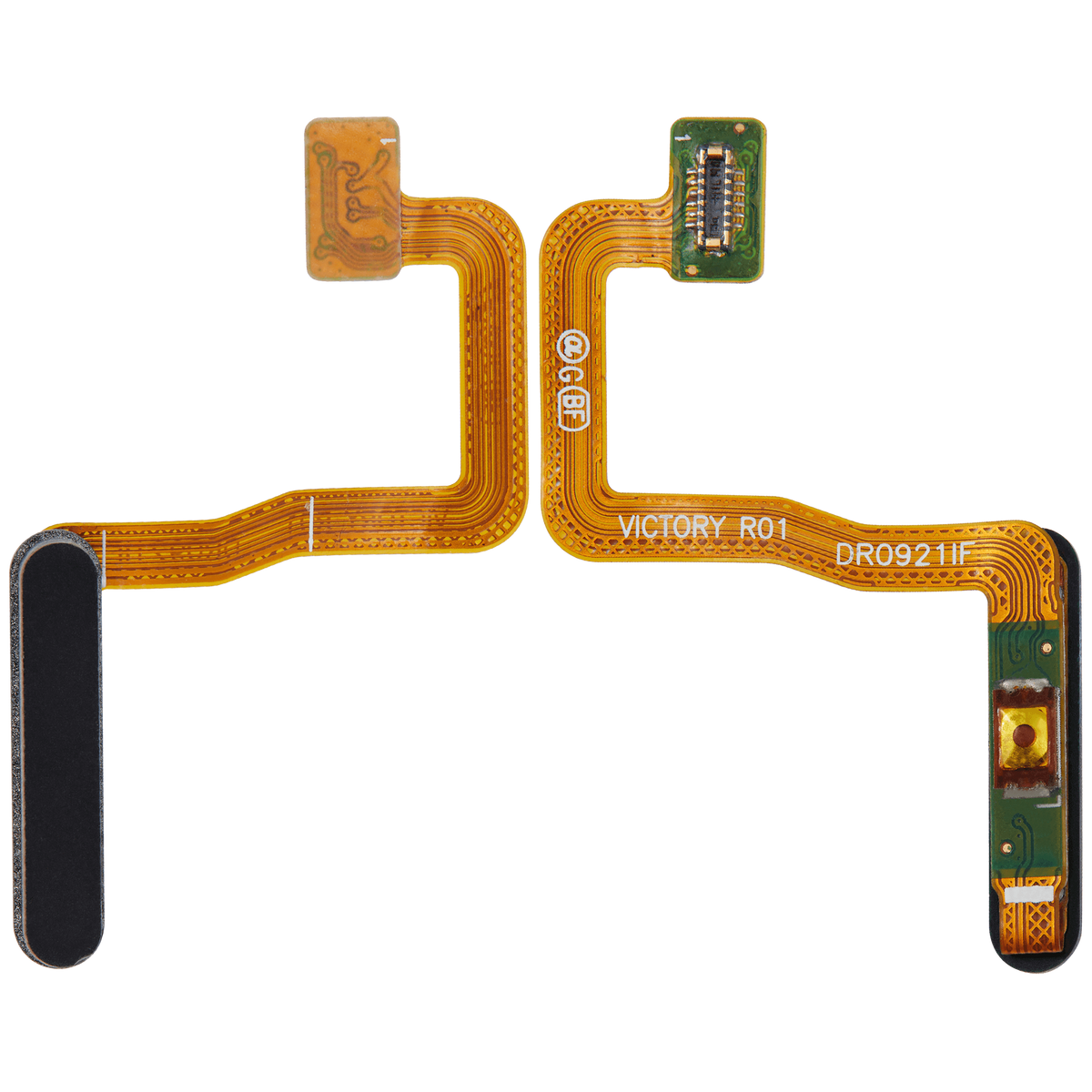 Fingerprint Reader With Power Flex Cable Compatible For Samsung Galaxy Z Fold 2 5G Replacement (F916) (Mystic Black)