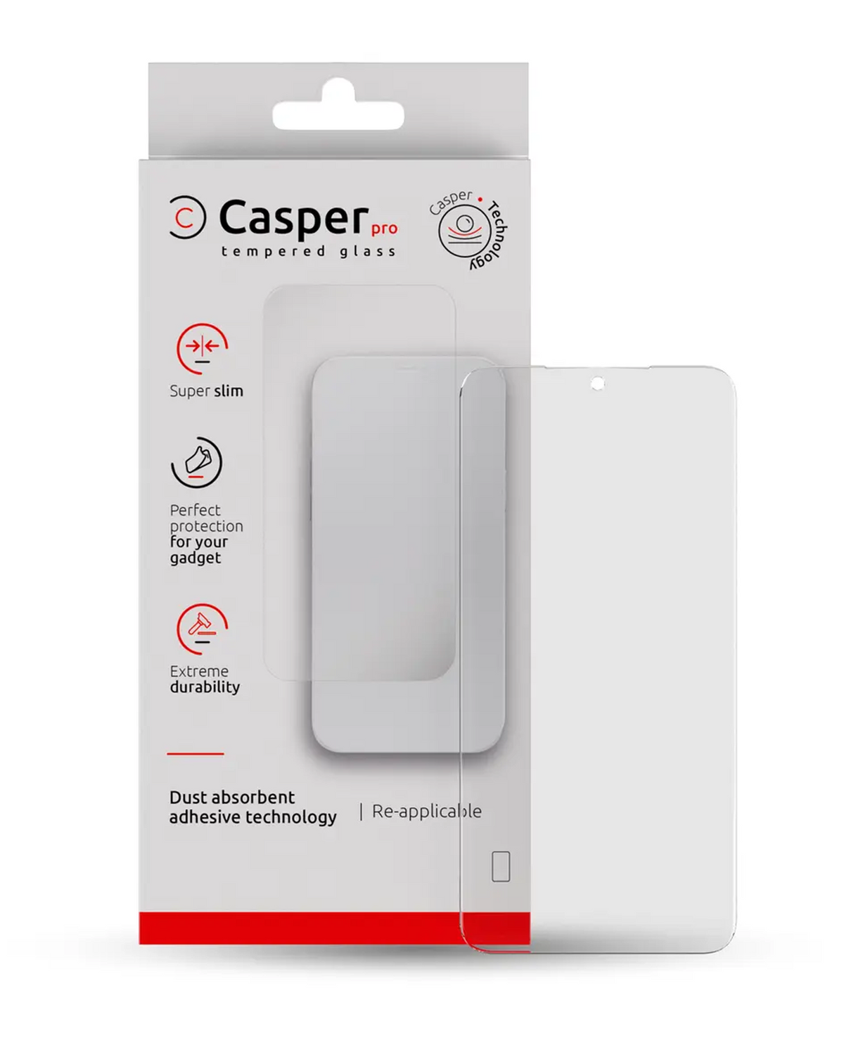 Casper Pro Tempered Glass Compatible For Samsung Galaxy S23 FE 5G Replacement (Case Friendly)