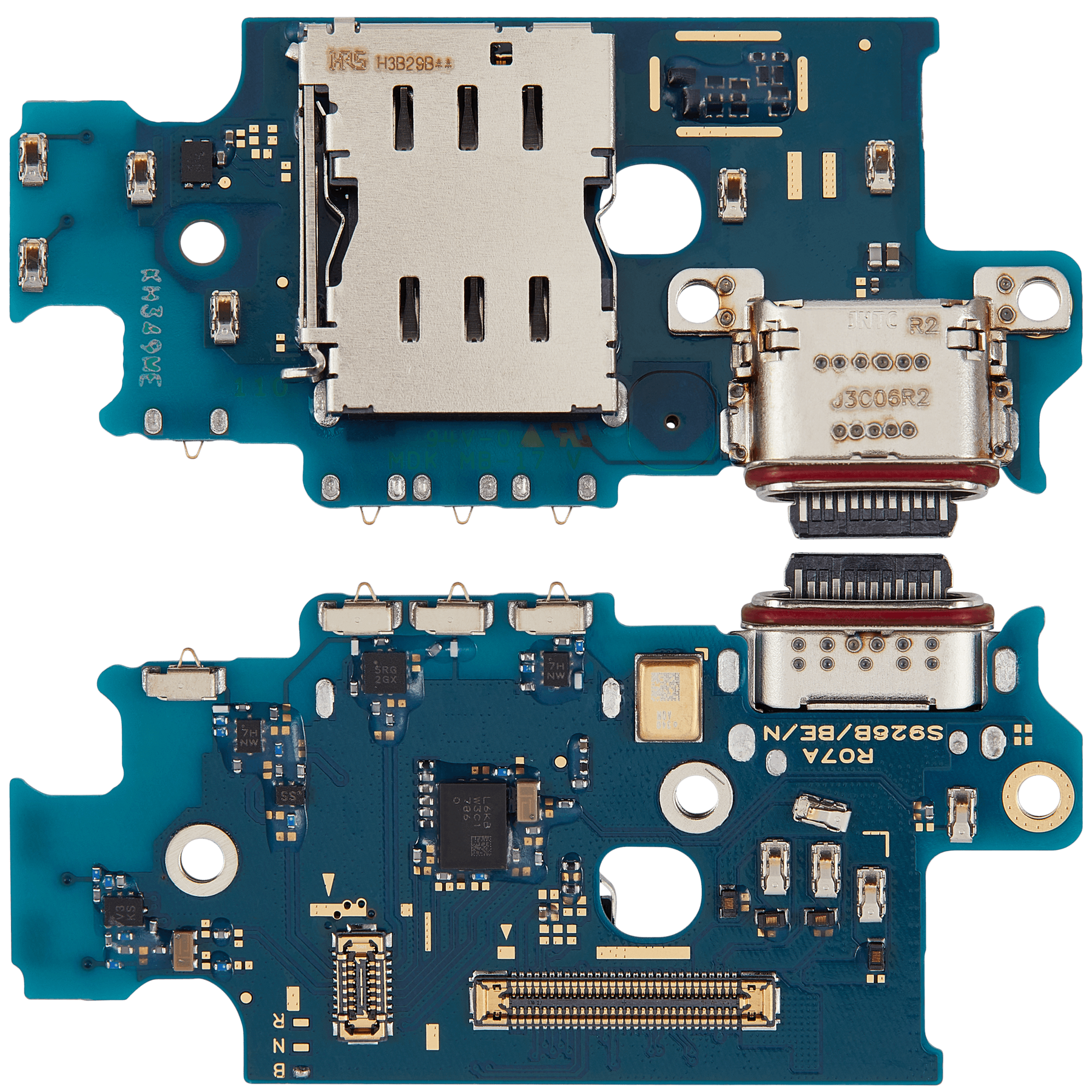 Replacement Charging Port Board With Sim Card Reader Compatible For Samsung Galaxy S24 Plus 5G (S926B) (International Version)