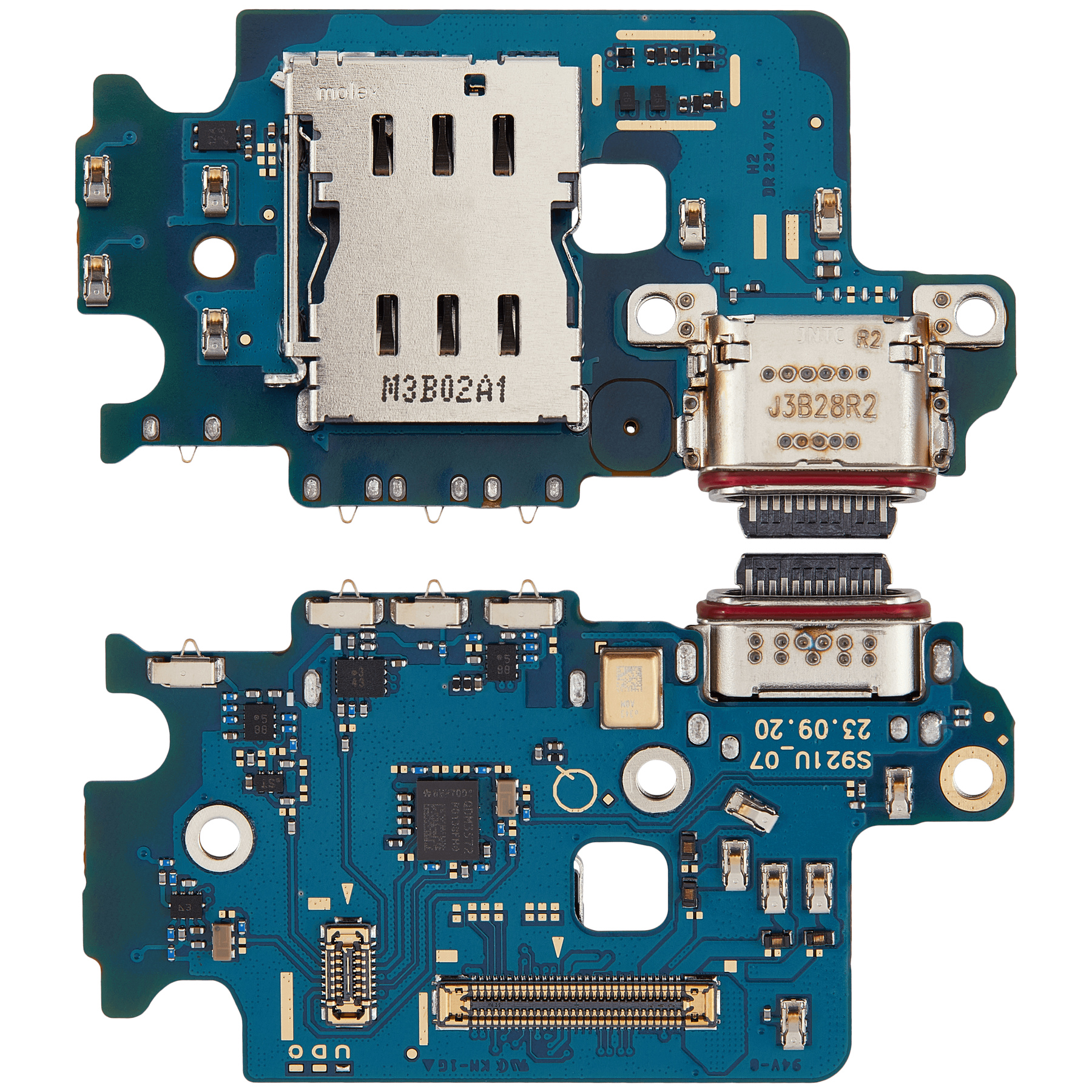 Charging Port Board With Sim Card Reader Compatible For Samsung Galaxy S24 5G Replacement(S921U) (North American Version)