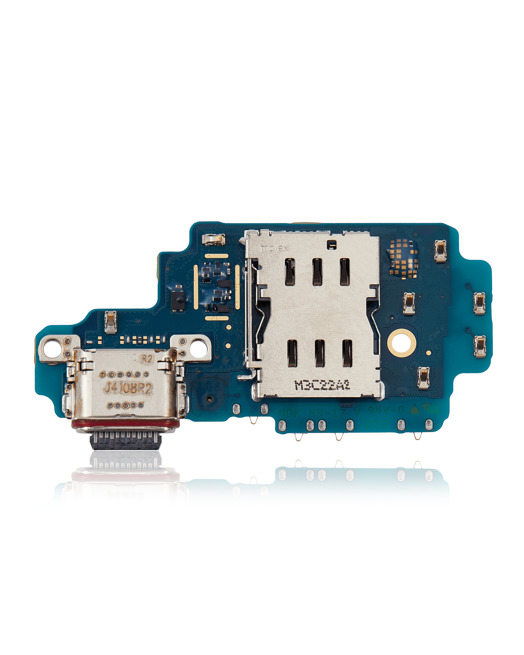 Charging Port Board With Sim Card Reader Compatible For Samsung Galaxy S24 Ultra 5G Replacement (S928B) (International Version)