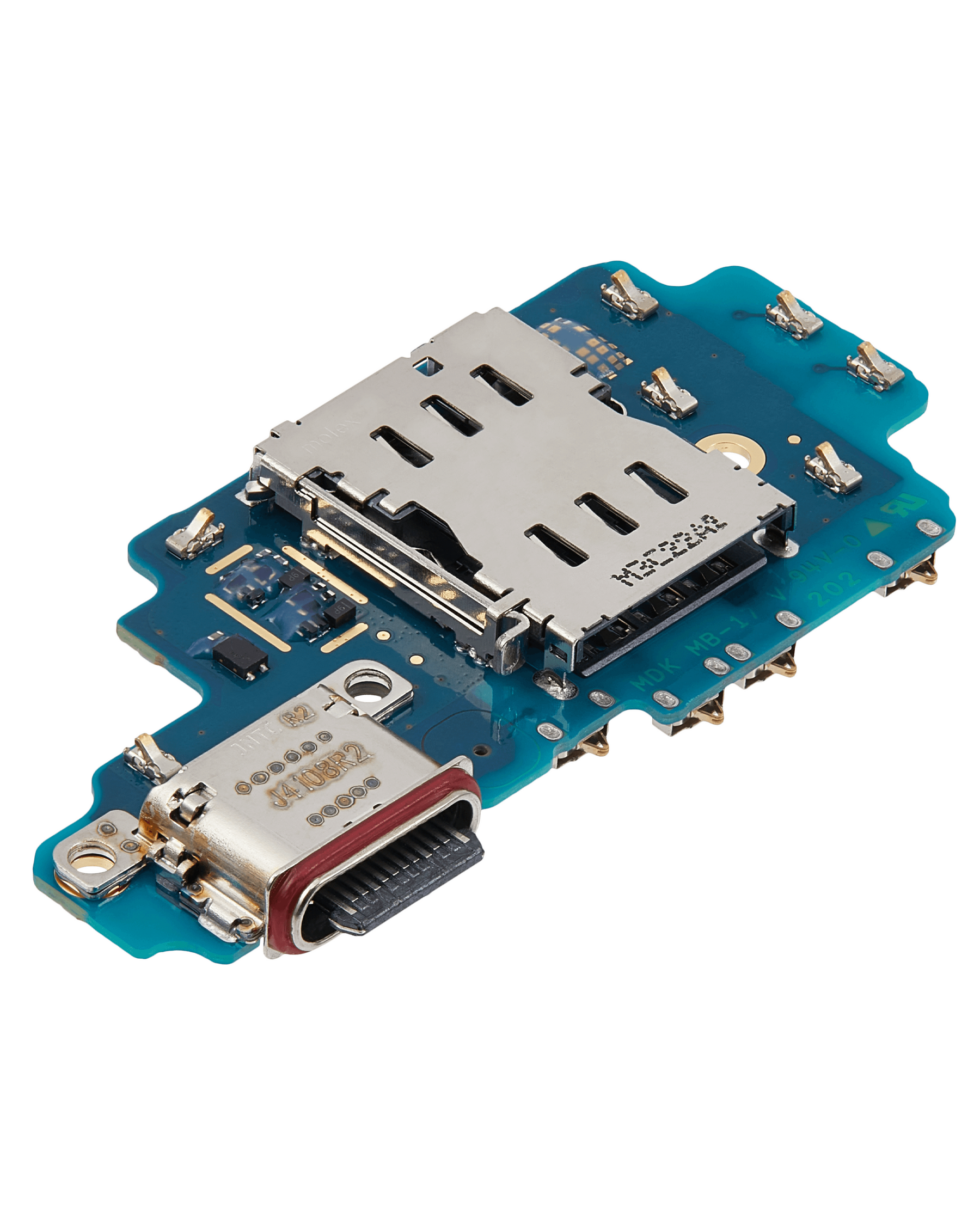 Charging Port Board With Sim Card Reader Compatible For Samsung Galaxy S24 Ultra 5G Replacement (S928B) (International Version)