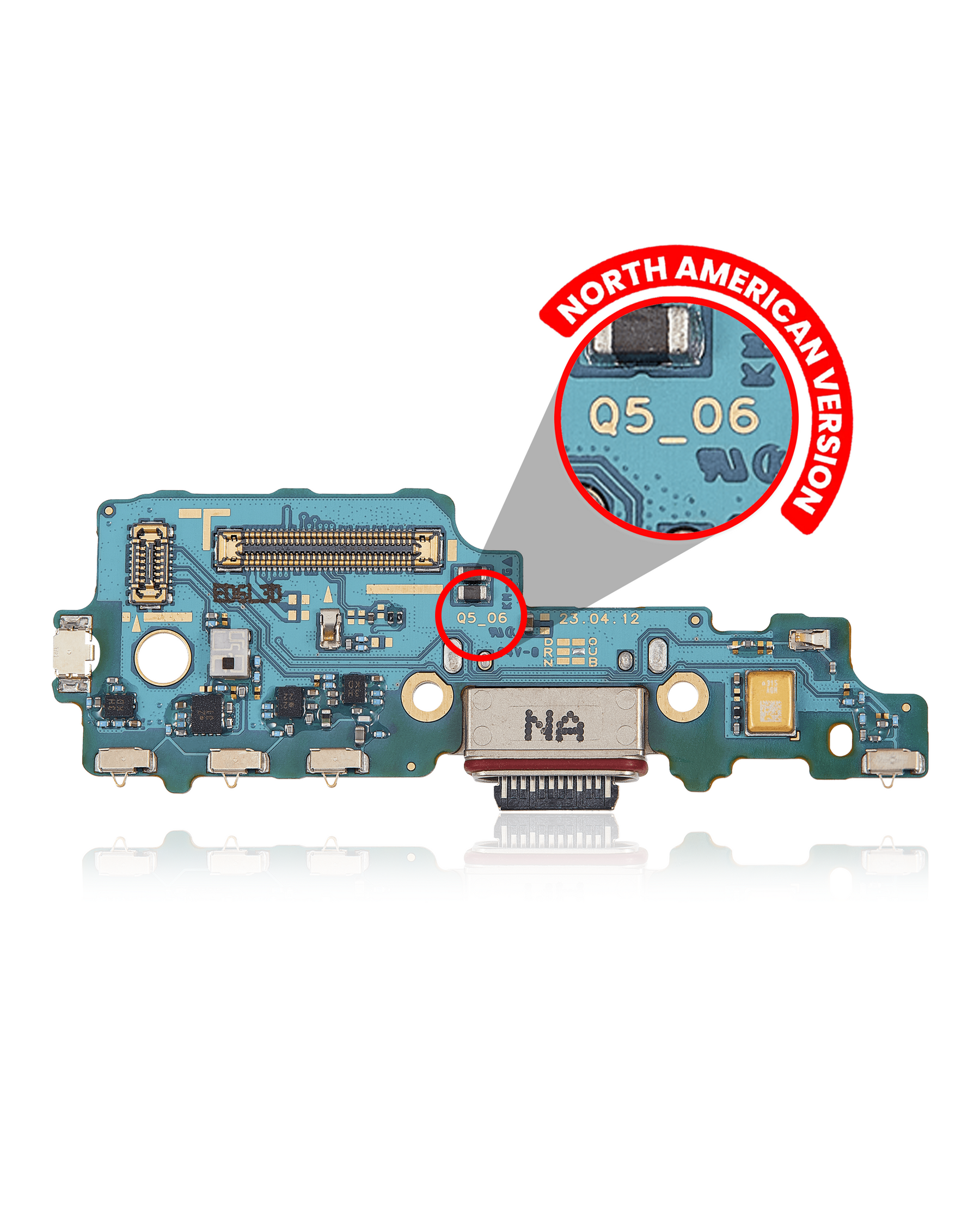 Charging Port Board Compatible For Samsung Galaxy Z Fold 5 Replacement (F946U) (US Version) (Premium)