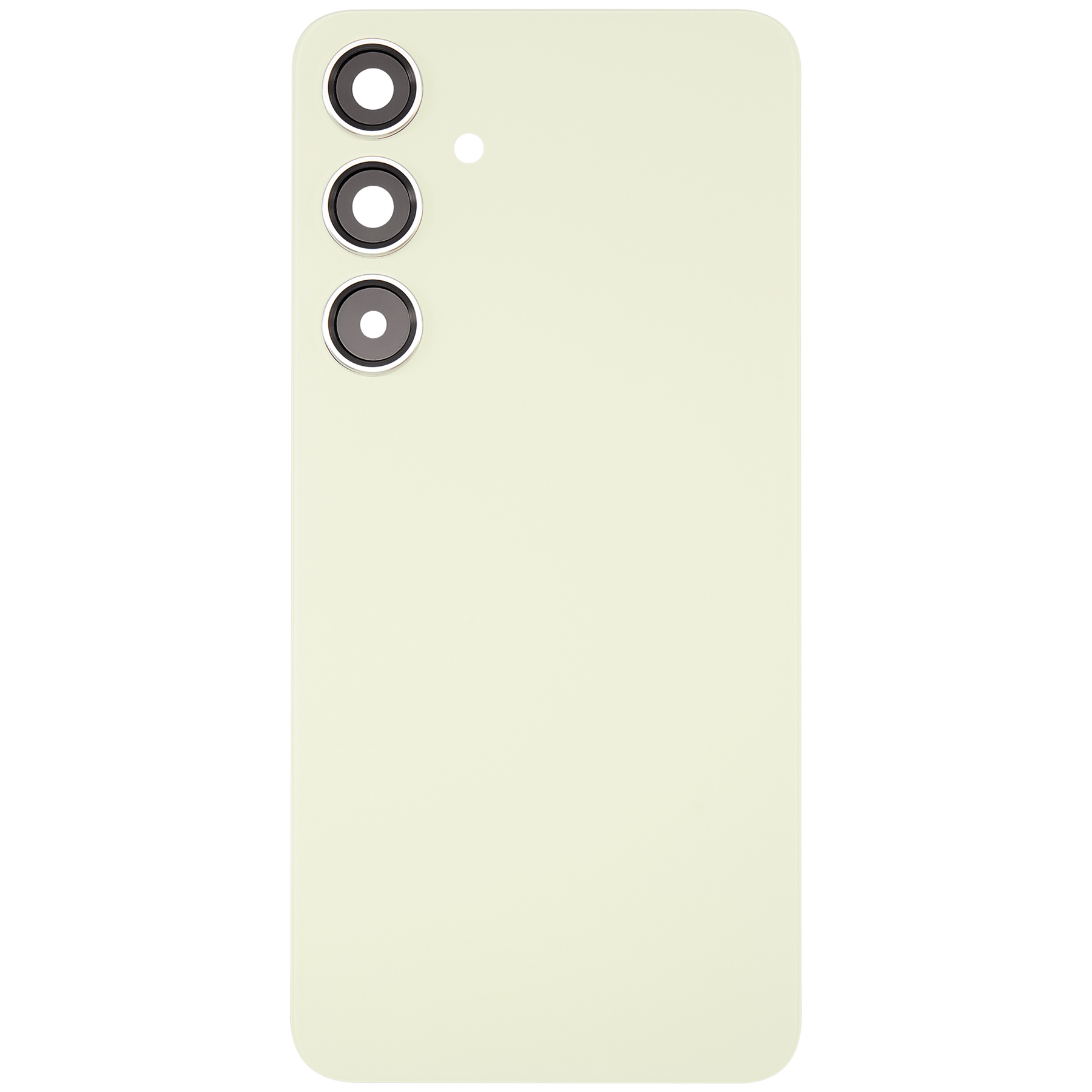 Replacement Back Cover Glass With Camera Lens Compatible For Samsung Galaxy S24 Plus 5G (No Logo) (Aftermarket Plus) (Amber Yellow)