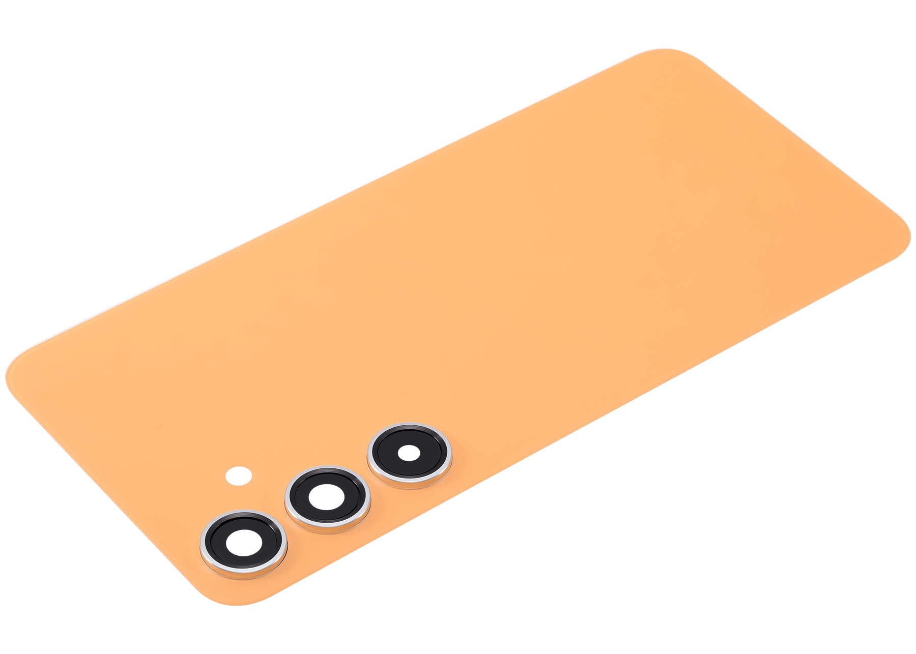 Replacement Back Cover Glass With Camera Lens Compatible For Samsung Galaxy S24 Plus 5G (No Logo) (Aftermarket Plus) (Sandstone Orange)