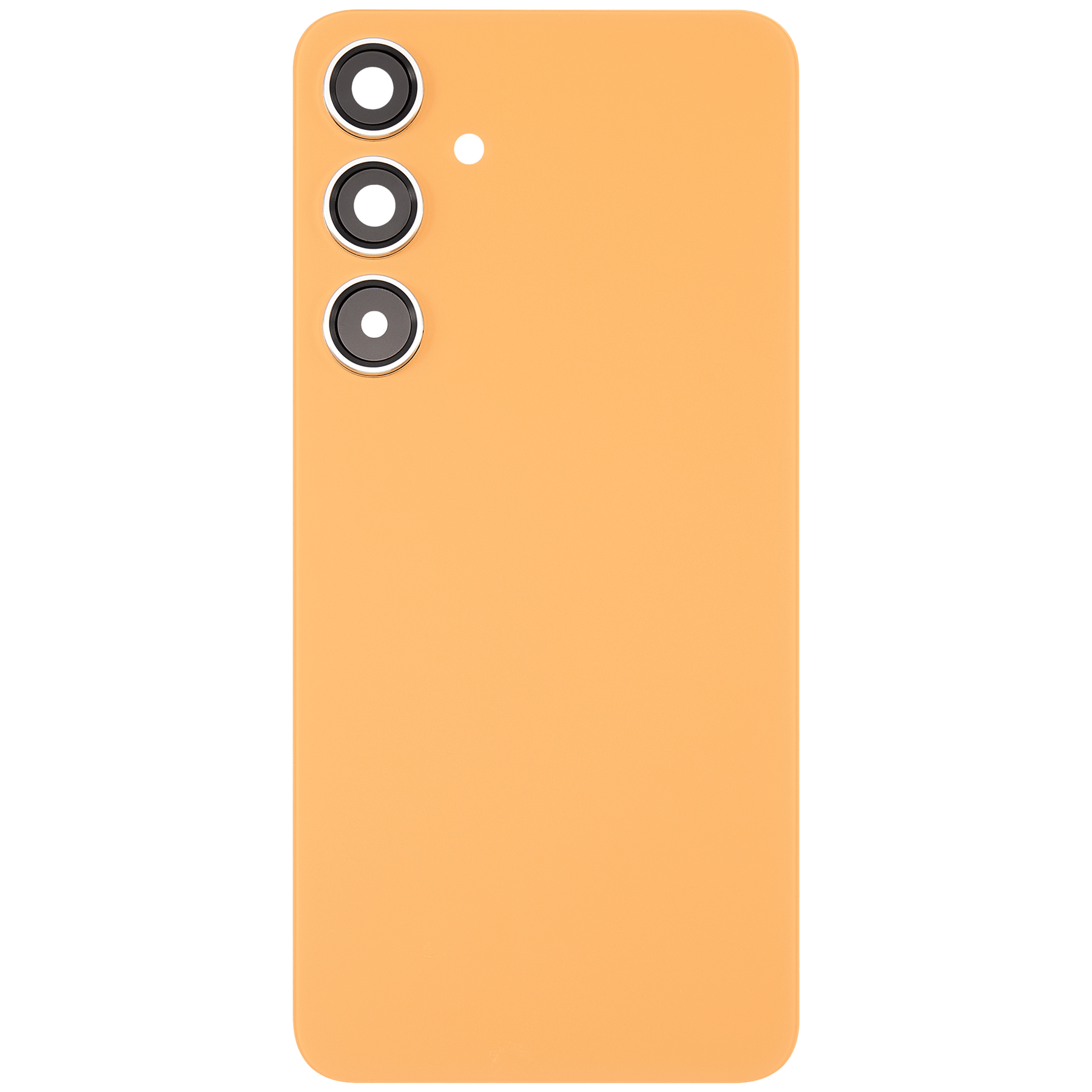 Replacement Back Cover Glass With Camera Lens Compatible For Samsung Galaxy S24 Plus 5G (No Logo) (Aftermarket Plus) (Sandstone Orange)