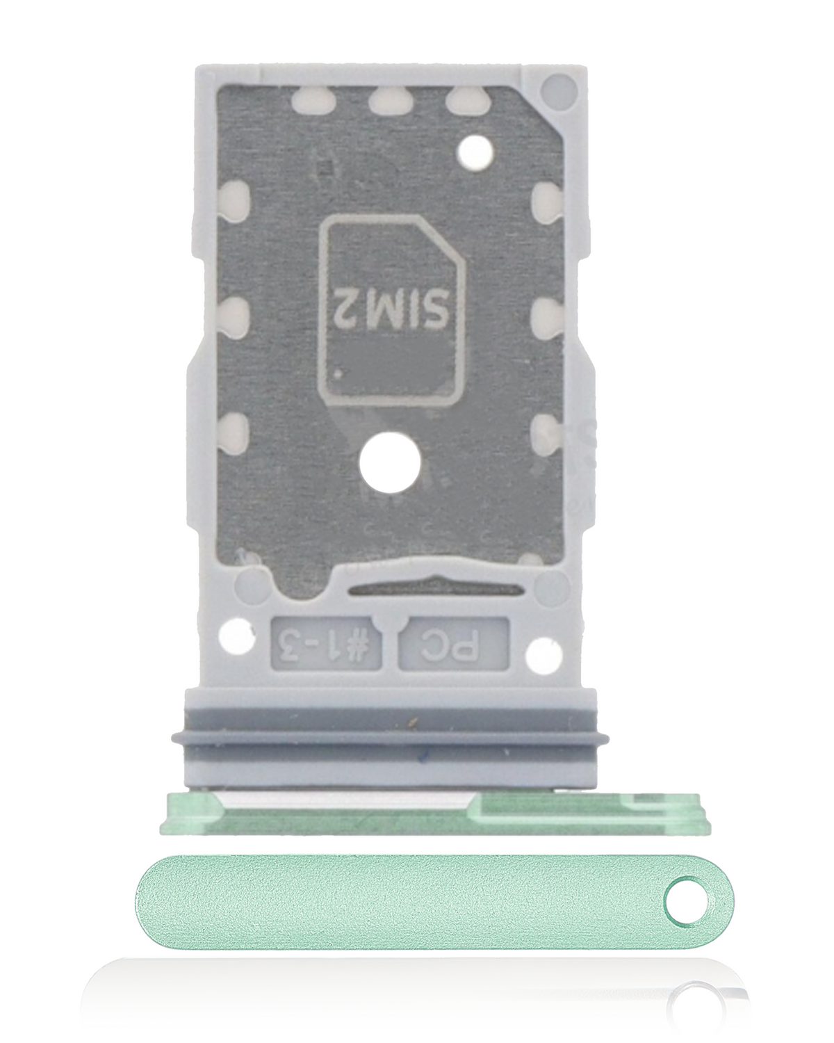 Dual Sim Card Tray Compatible For Samsung Galaxy S24 5G / S24 Plus 5G Replacement (Jade Green)