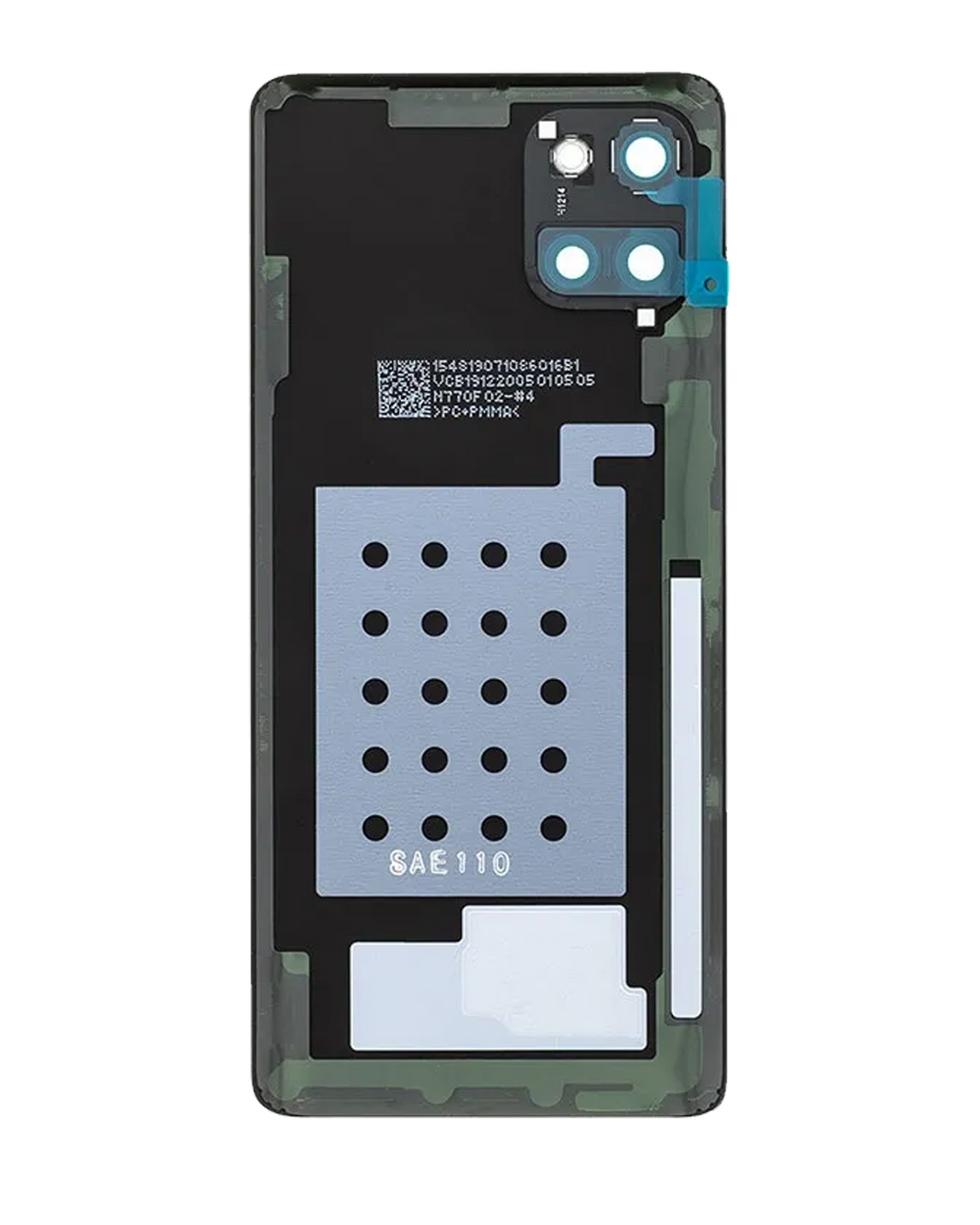 Replacement Back Cover Glass With Camera Lens Compatible For Samsung Galaxy Note 10 Lite (Service Pack) (Aura Glow)