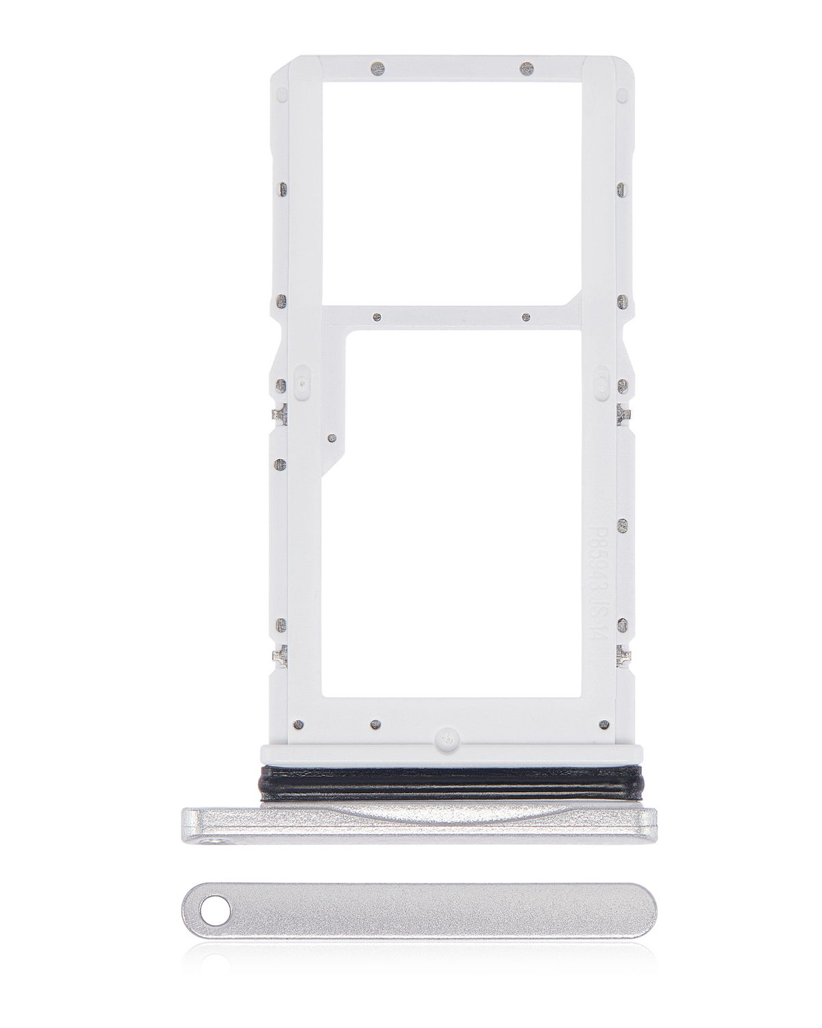 Sim Card Tray Replacement Compatible For Samsung Galaxy Tab A7 10.4" (T505 / 2020) (Silver)