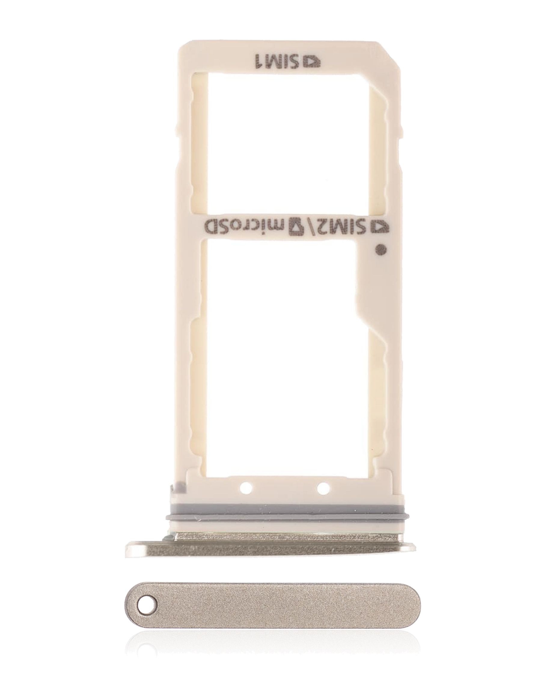 Dual Sim Card Tray Compatible For Samsung Galaxy S7 Replacement (Gold Platinum)