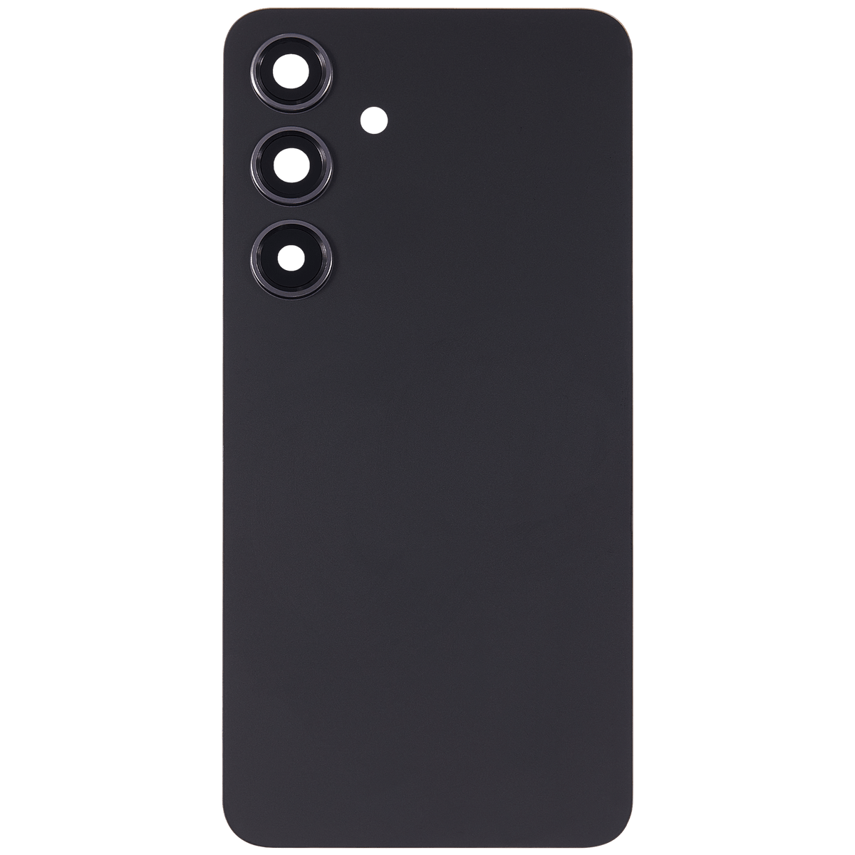 Replacement Back Cover Glass With Camera Lens Compatible For Samsung Galaxy S24 5G  (No Logo) (Aftermarket Plus) (Onyx Black)