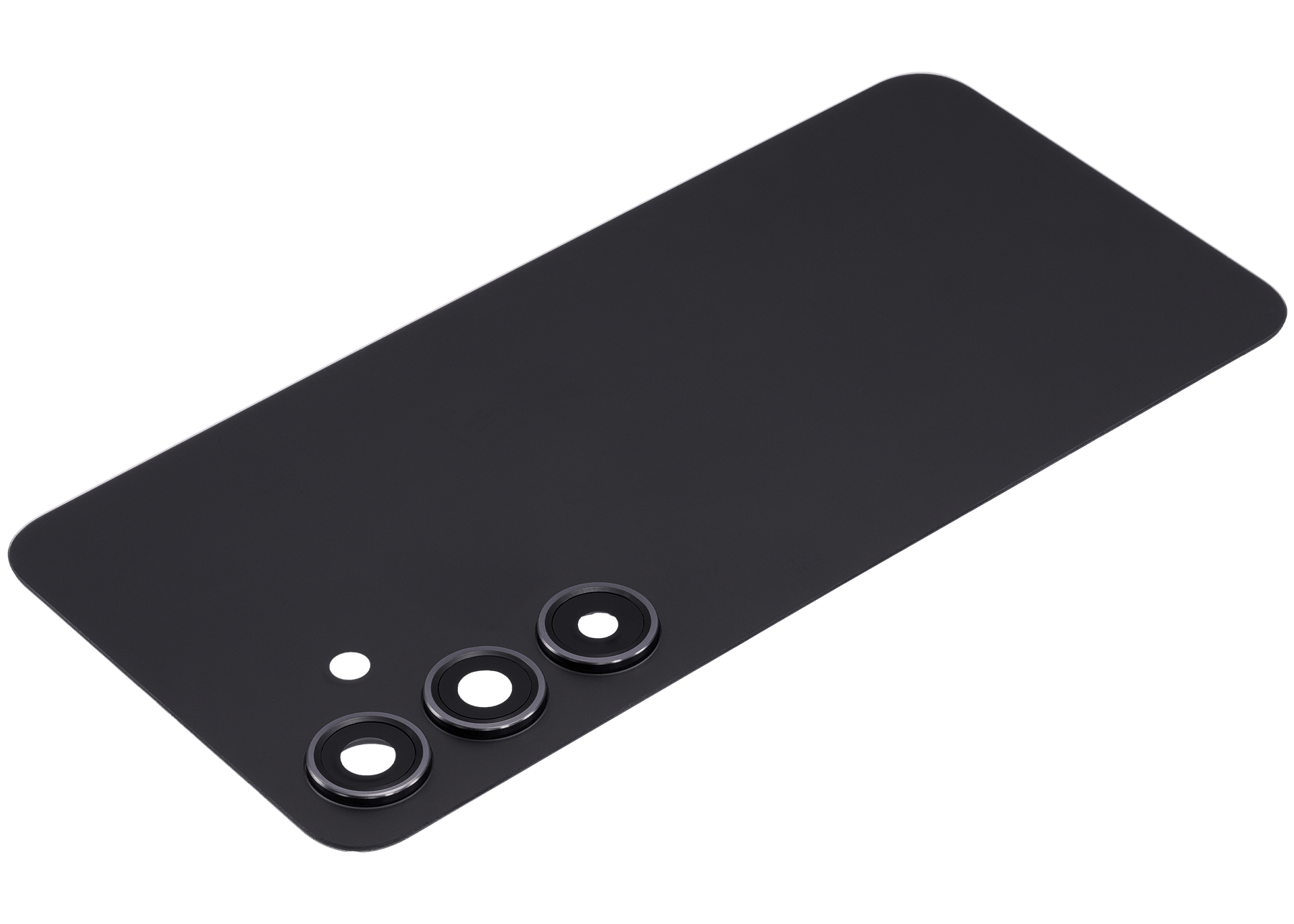 Replacement Back Cover Glass With Camera Lens Compatible For Samsung Galaxy S24 5G (No Logo) (Aftermarket Plus) (Onyx Black)