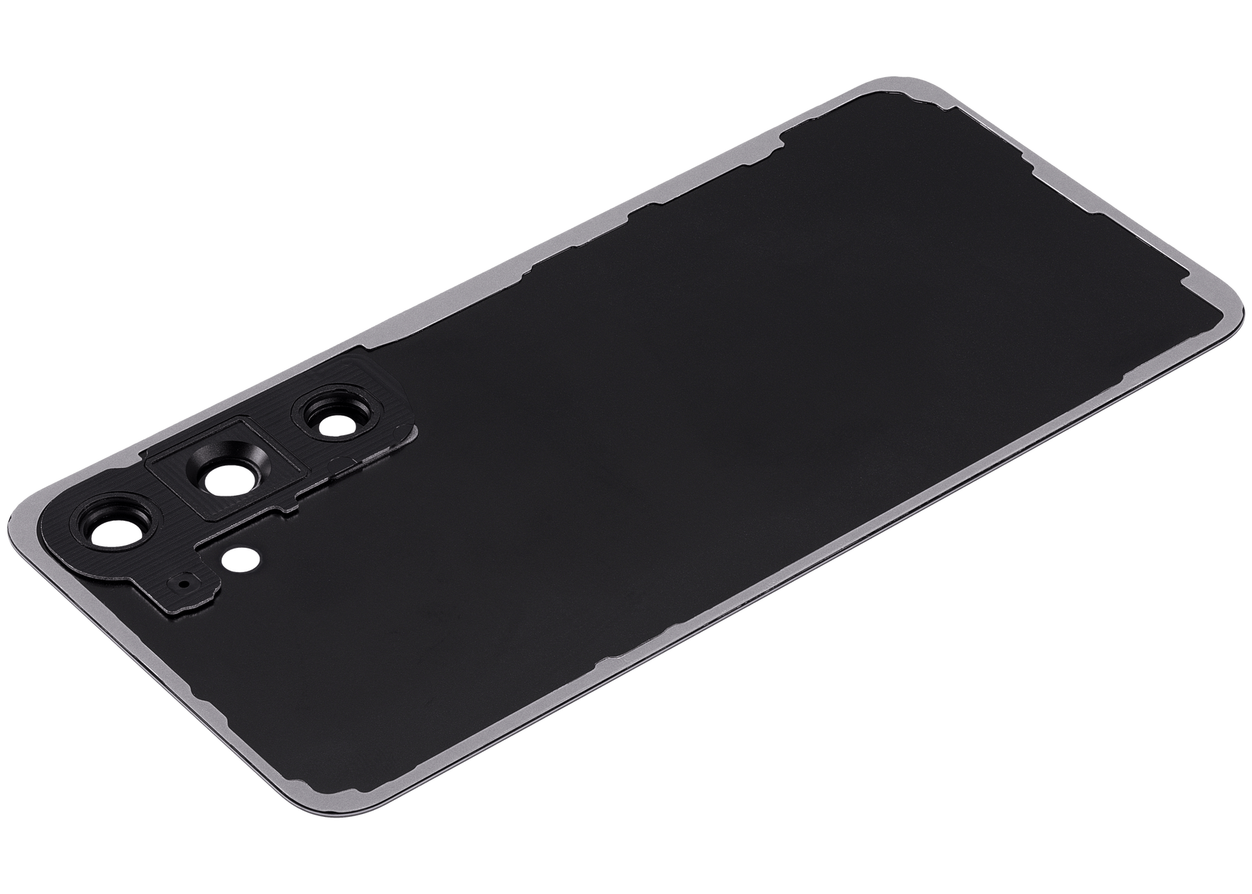 Replacement Back Cover Glass With Camera Lens Compatible For Samsung Galaxy S24 5G (No Logo) (Aftermarket Plus) (Onyx Black)