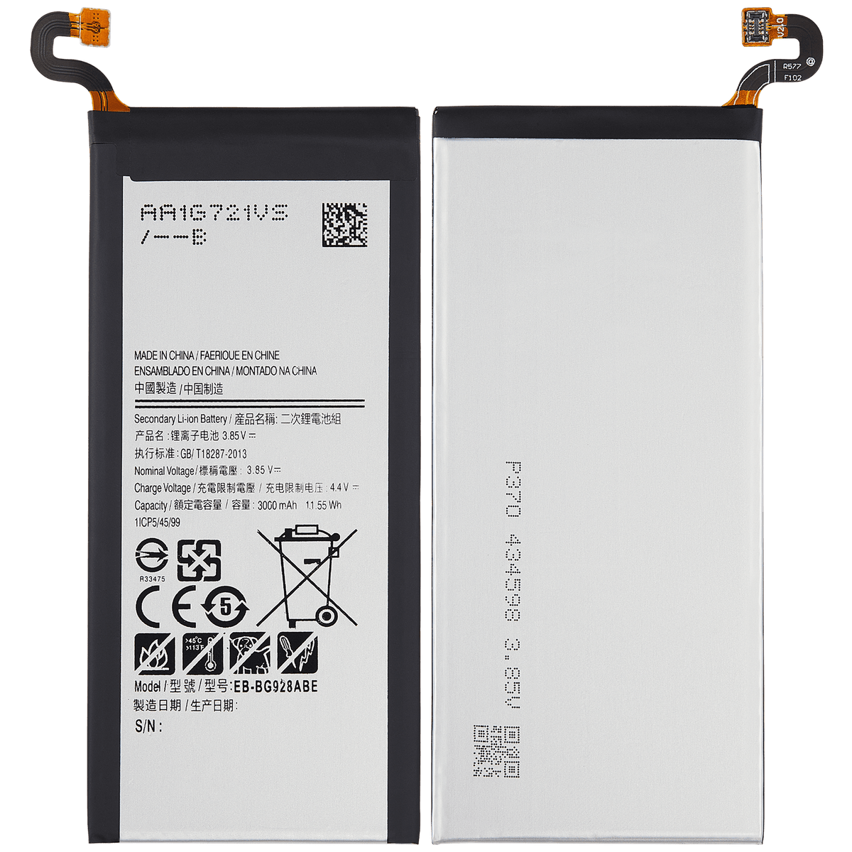Replacement Battery Compatible For Samsung Galaxy S6 Edge Plus (EB-BG928ABA)