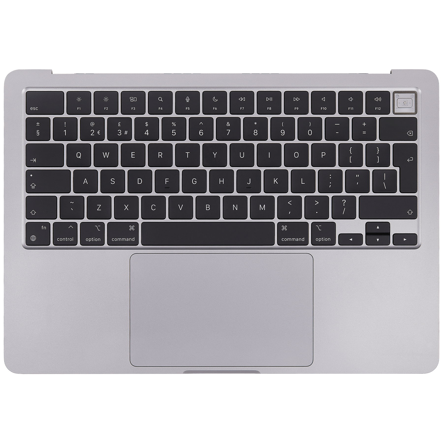 Top Case Assembly With Battery And Keyboard Compatible For MacBook Air 13" (A2681 / Mid 2022) (Space Gray) (UK Keyboard)
