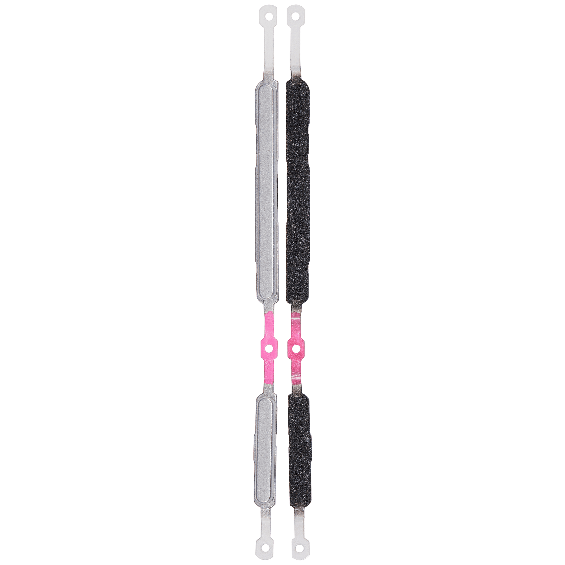 Replacement Hard Buttons (Power / Volume) Compatible For Samsung Galaxy Tab A7 Lite (T220 / T225) (Silver)