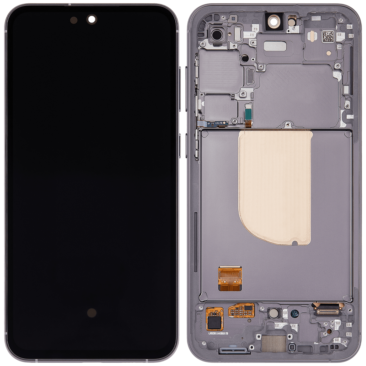 Replacement OLED Assembly With Frame Compatible For Samsung Galaxy S23 FE 5G (International Version) (Refurbished) (Graphite)