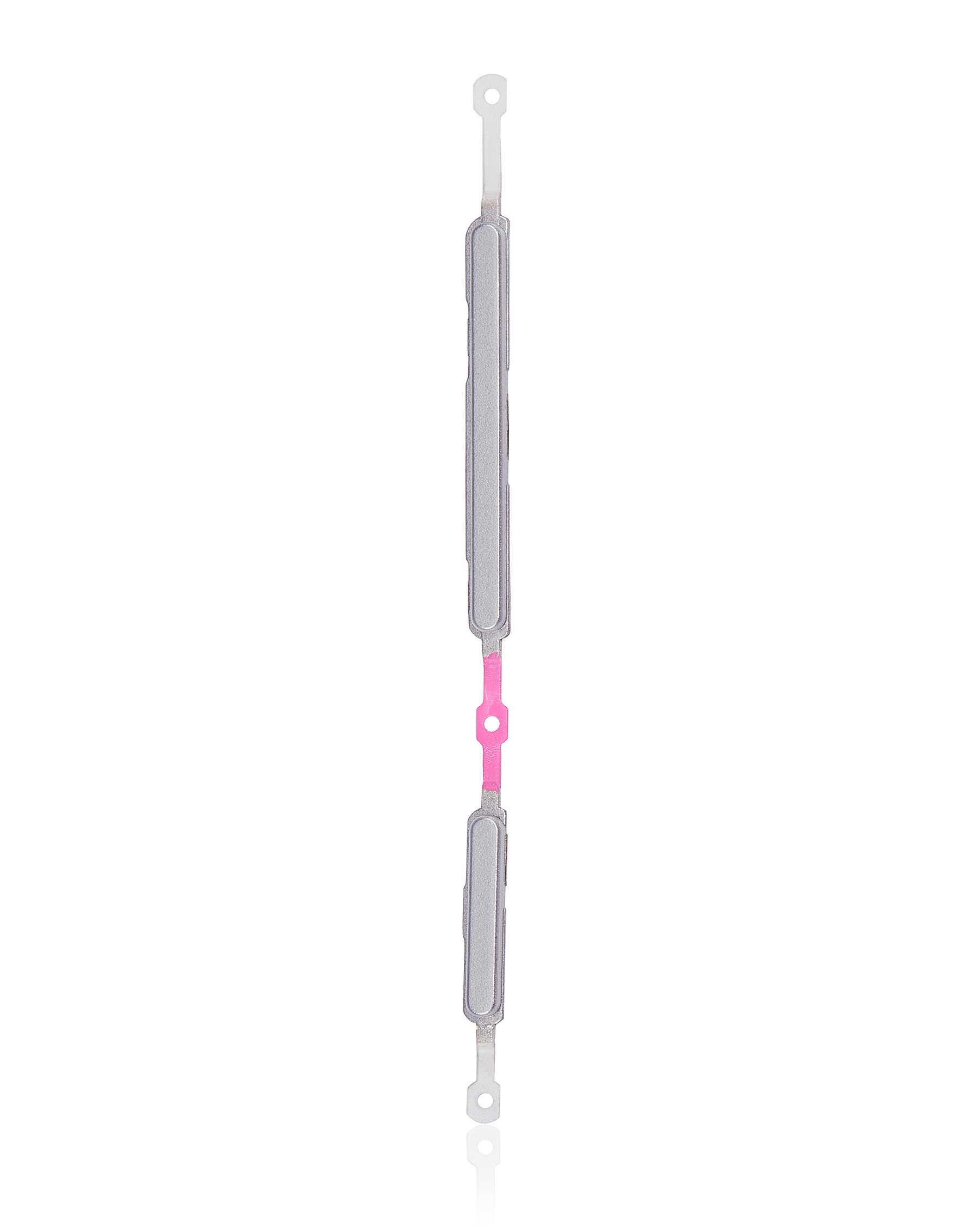 Replacement Hard Buttons (Power / Volume) Compatible For Samsung Galaxy Tab A7 Lite (T220 / T225) (Silver)