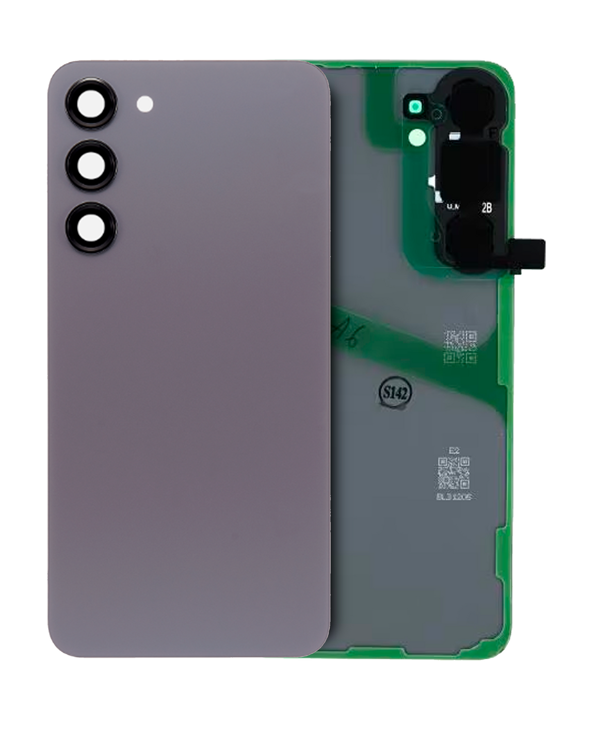 Replacement Back Cover Glass With Camera Lens Compatible For Samsung Galaxy S24 Plus (Service Pack) (Cobaltviolet)