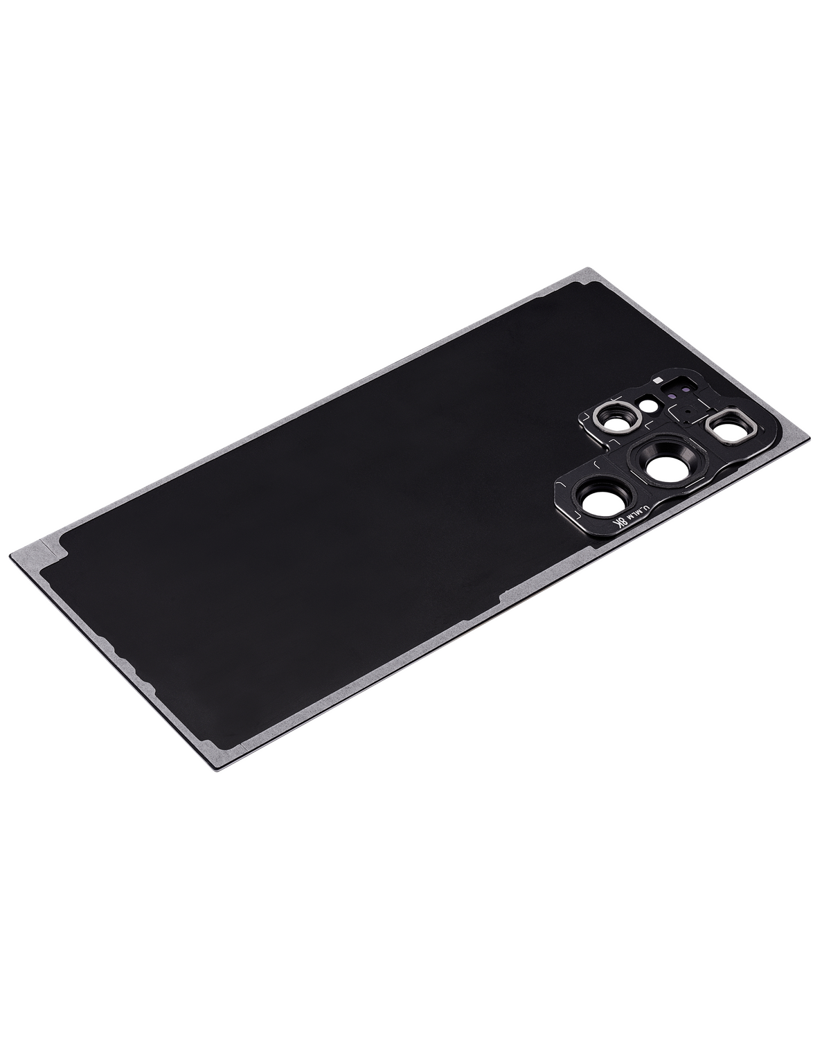 Replacement Back Cover Glass With Camera Lens Compatible For Samsung Galaxy S24 Ultra 5G  By MacFactory(No Logo) (Aftermarket Plus) (Titanium Black)