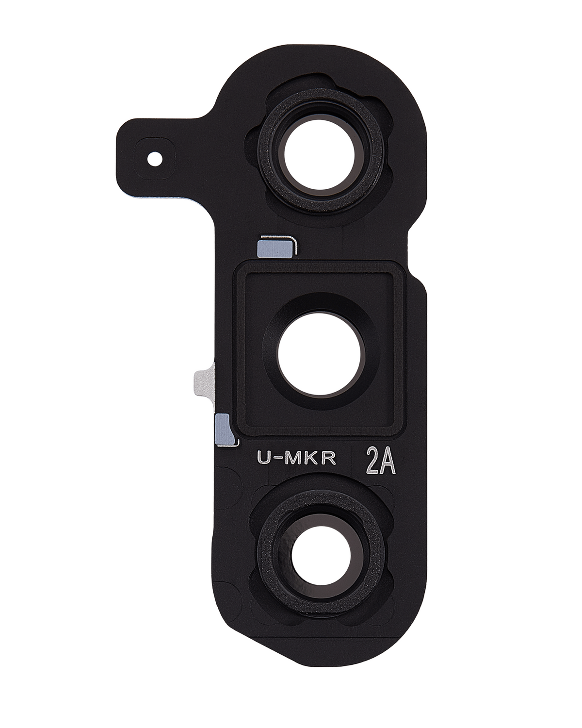 Back Camera Lens Replacement With Cover Bezel Ring Compatible For Samsung Galaxy S24 Plus 5G (Marble Gray)