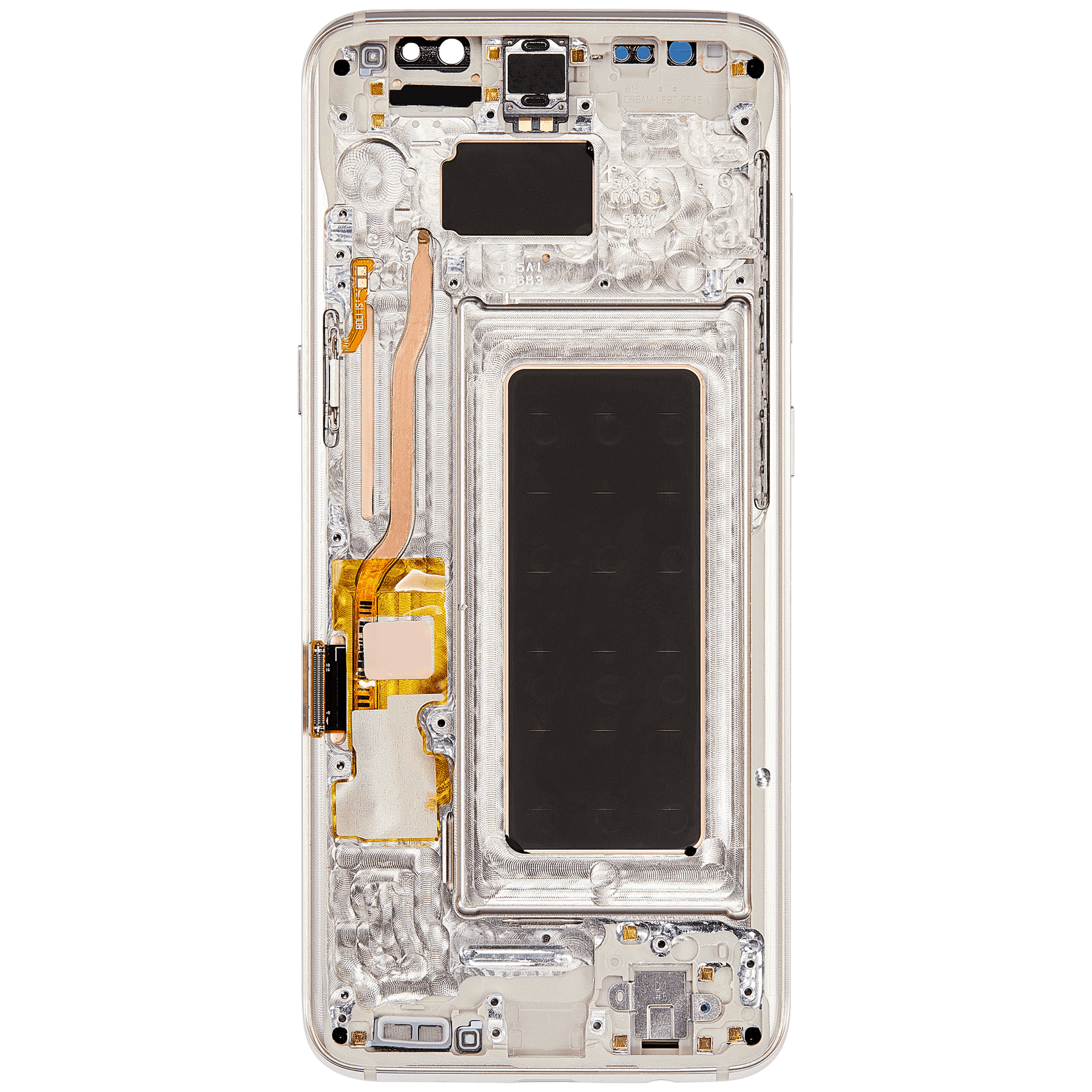 Replacement OLED Assembly With Frame Compatible For Samsung Galaxy S8 (Refurbished) (Arctic Silver)