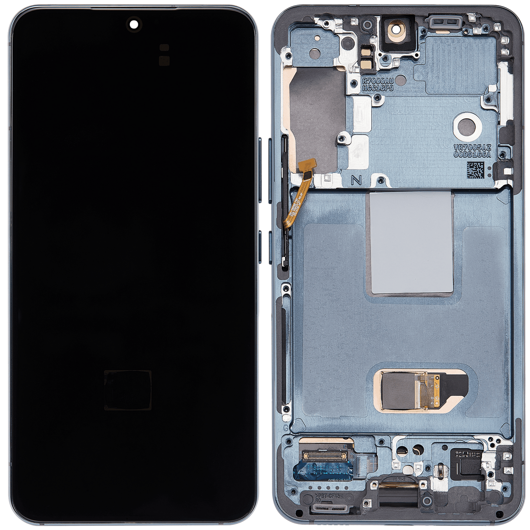 OLED Assembly With Frame Compatible For Samsung Galaxy S22 5G Replacement (US & International Version) (Refurbished) (Green)
