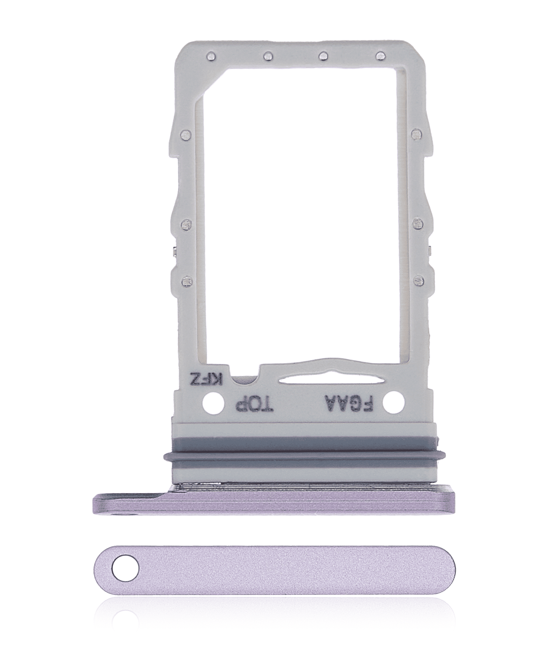 Single Sim Card Tray Compatible For Samsung Galaxy Z Flip 3 5G Replacement (Lavender)