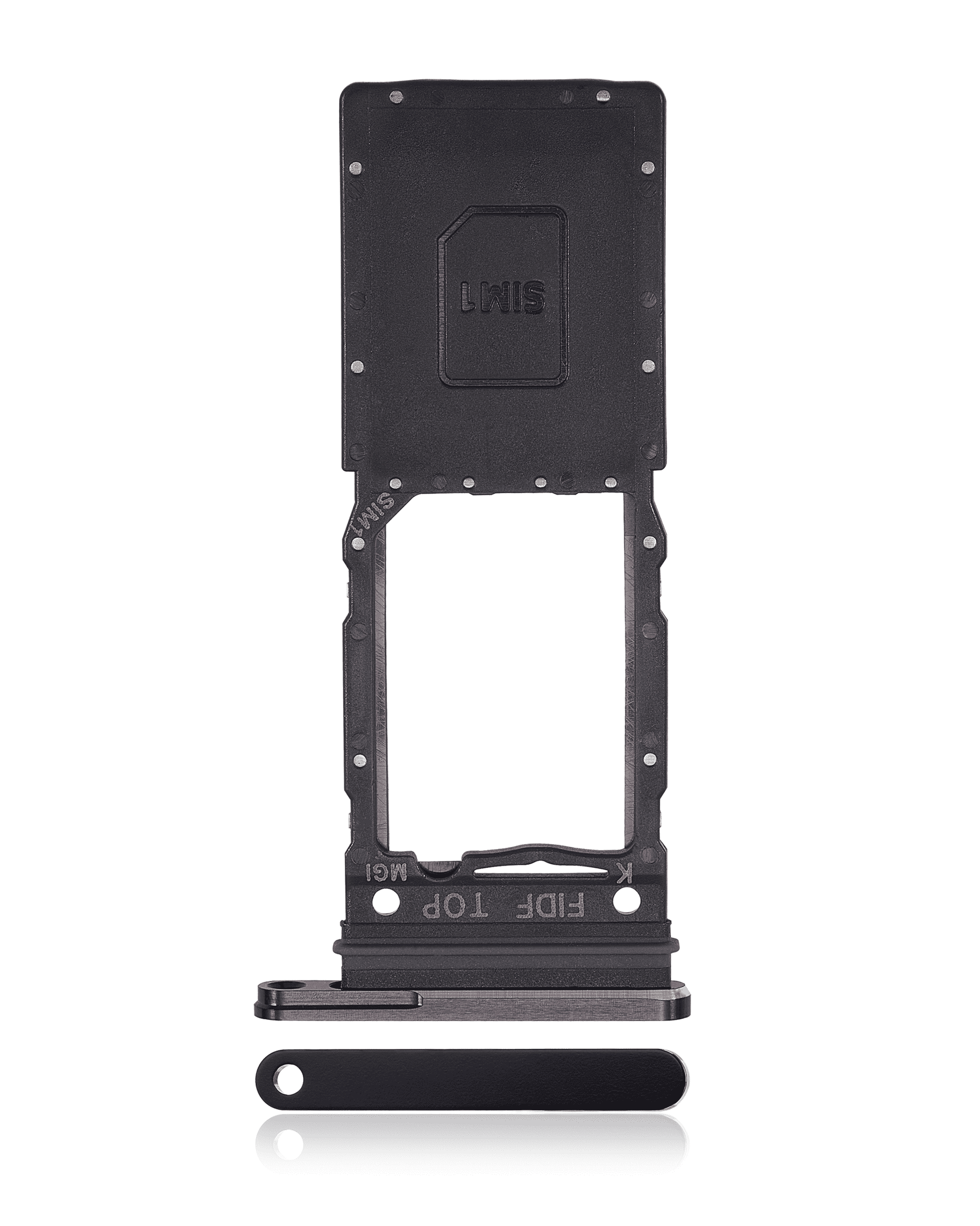 Replacement Single Sim Card Tray Compatible For Samsung Galaxy Z Fold 5 (F946) (Phantom Black)