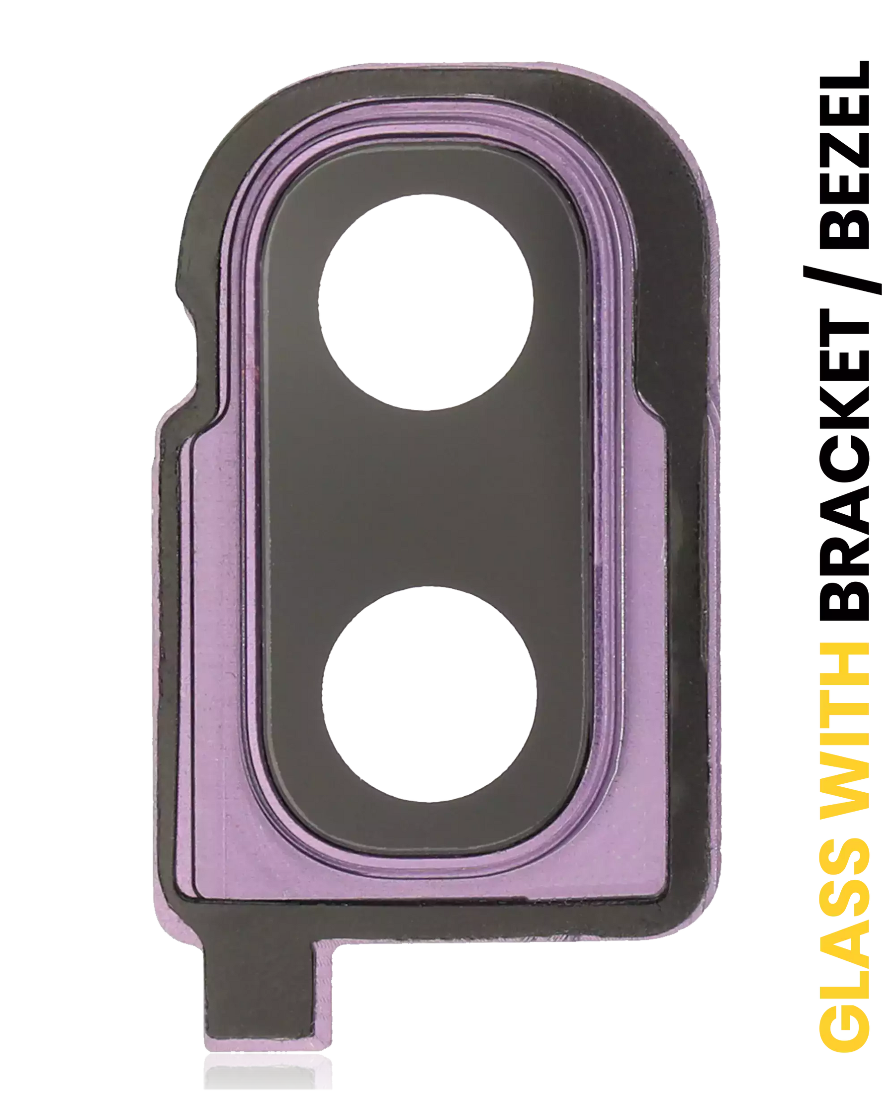 Replacement Back Camera Lens With Bracket / Bezel Compatible For Samsung Galaxy Z Flip (F700) (Mirror Purple)