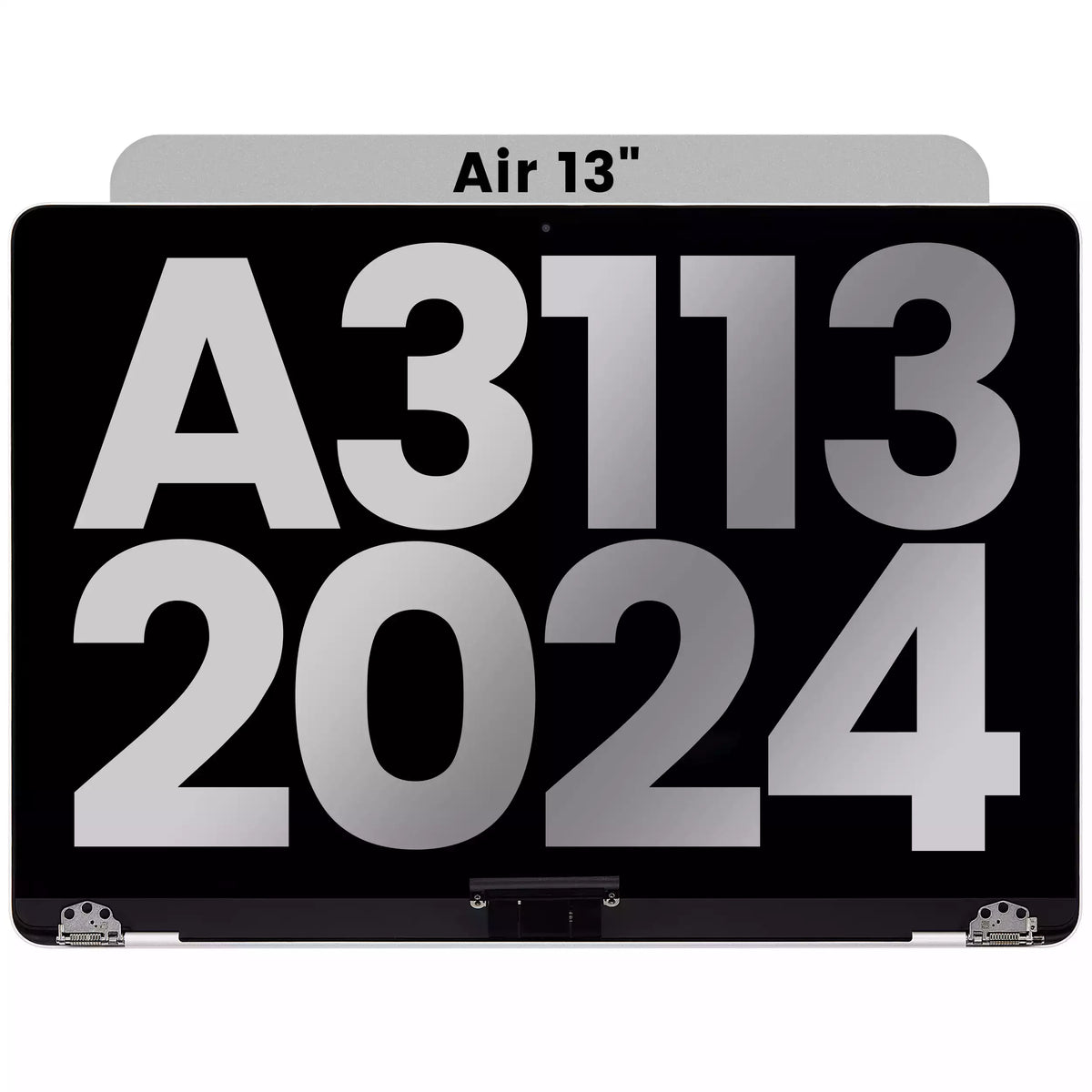 Complete LCD Display Assembly Compatible For MacBook Air 13" (A3113 / 2024) (Used OEM Pull: Grade A) (Silver)