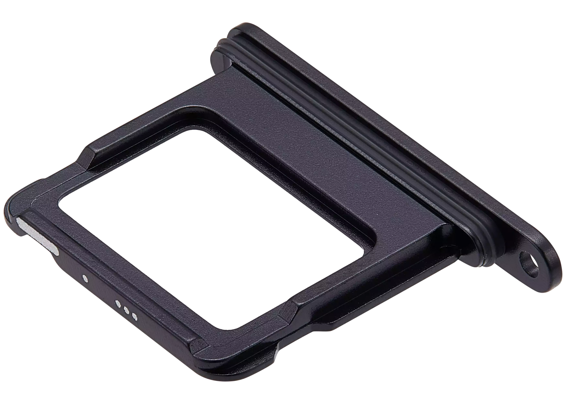 Single Sim Card Tray Compatible For iPhone 16 / 16 Plus (Black)