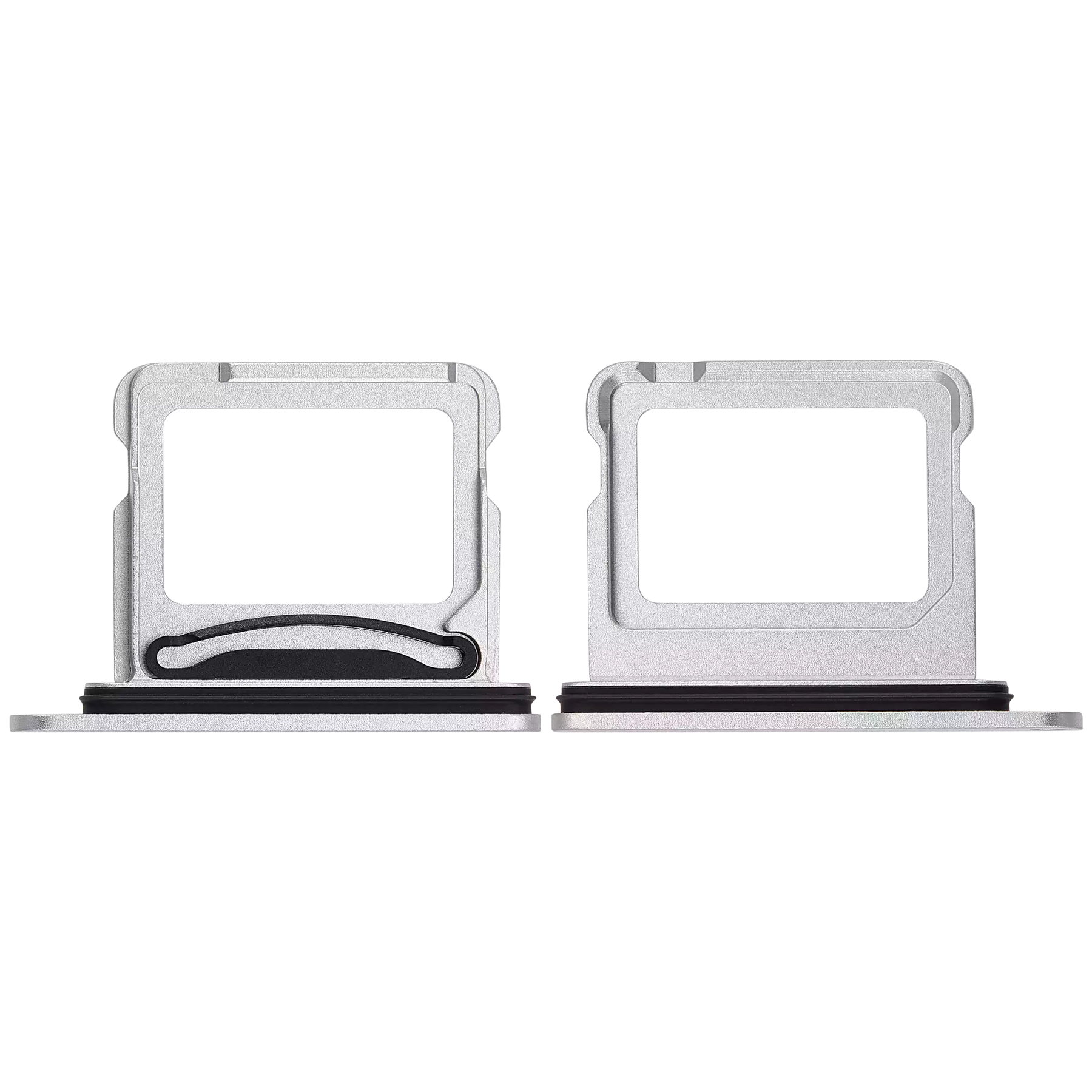 Dual Sim Card Tray Compatible For iPhone 16 / 16 Plus (White)