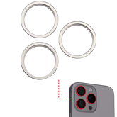 Back Camera Bezel Ring Only Compatible For iPhone 16 Pro / 16 Pro Max (Natural Titanium) (3 Piece Set)