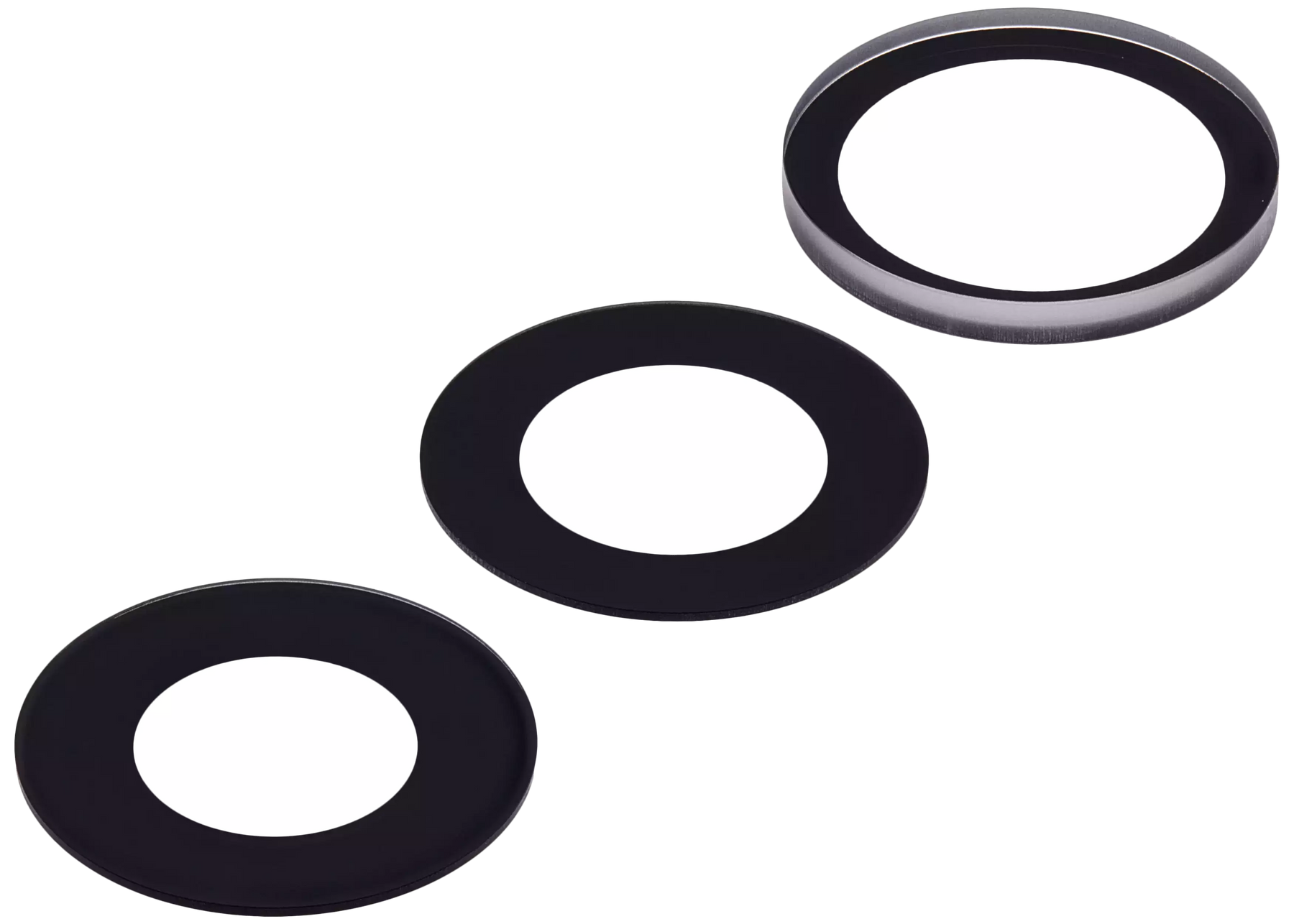 Back Camera Lens (Glass Only) With Adhesive Compatible For iPhone 16 Pro / 16 Pro Max (2 Piece Set) (Aftermarket Plus) (10 Pack)