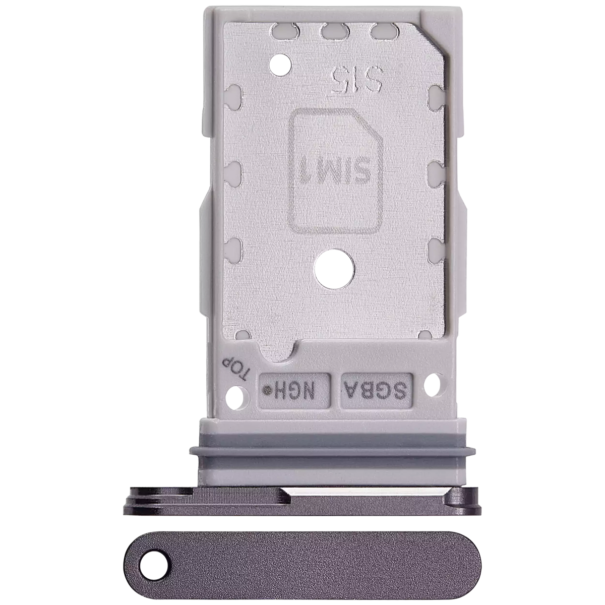 Dual Sim Card Tray Compatible For Samsung Galaxy S24 FE 5G  Replacement (Premium) (Graphite)