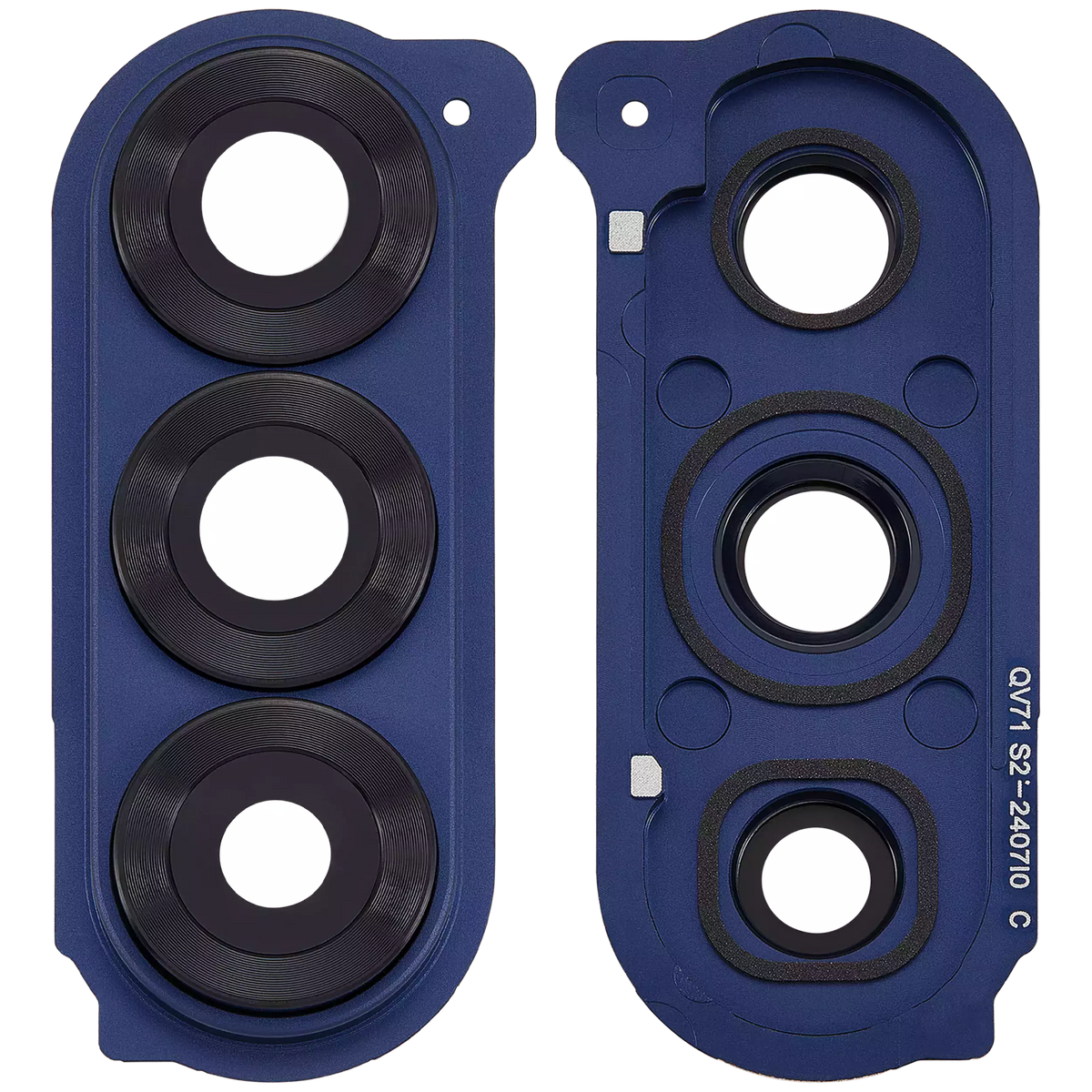 Back Camera Lens With Cover Bezel Ring Compatible For Samsung Galaxy Z Fold 6 5G Replacement (Premium) (Navy)