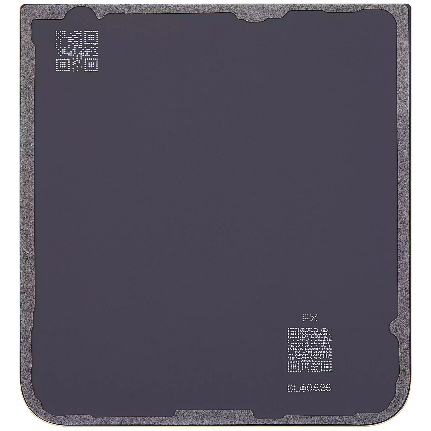 Back Cover Glass Compatible For Samsung Galaxy Z Flip 6 5G Replacement (Vemake) (Yellow)