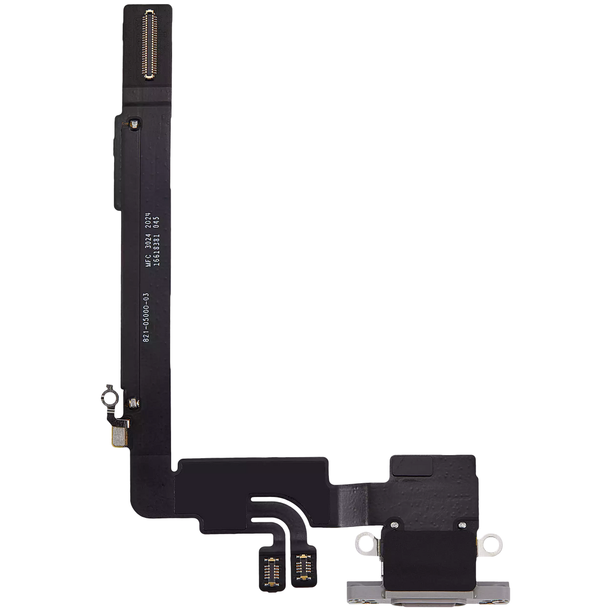 Charging Port Flex Cable Compatible For iPhone 16 Pro Max (Premium) (White Titanium)