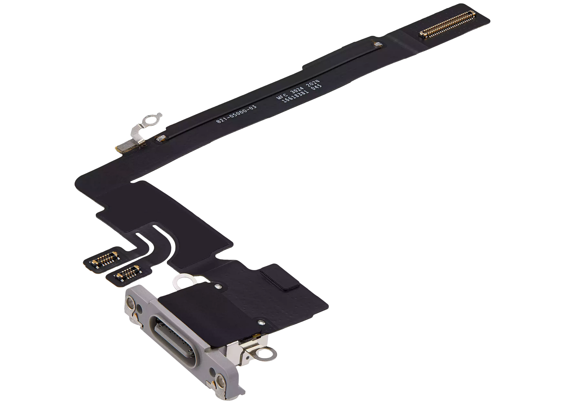 Charging Port Flex Cable Compatible For iPhone 16 Pro Max (Premium) (White Titanium)