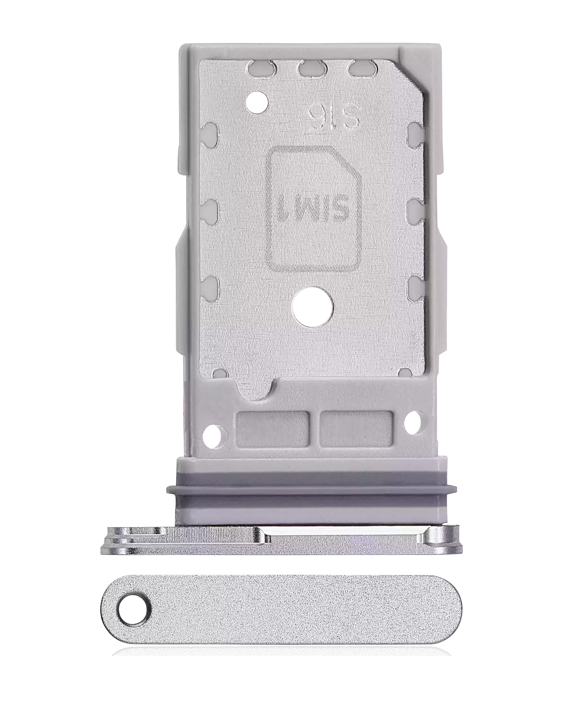 Dual Sim Card Tray Compatible For Samsung Galaxy S24 FE 5G Replacement (Premium) (Gray)