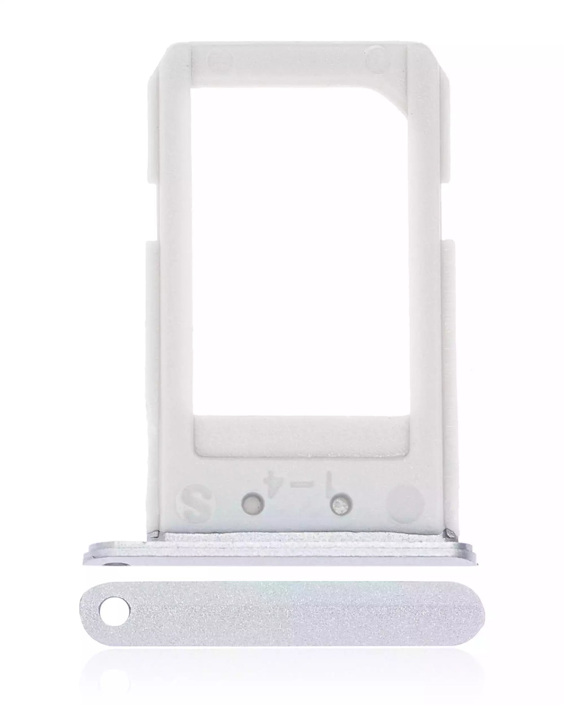Sim Card Tray Replacement Compatible For Samsung Galaxy S6 Edge Plus (White Pearl / Silver)